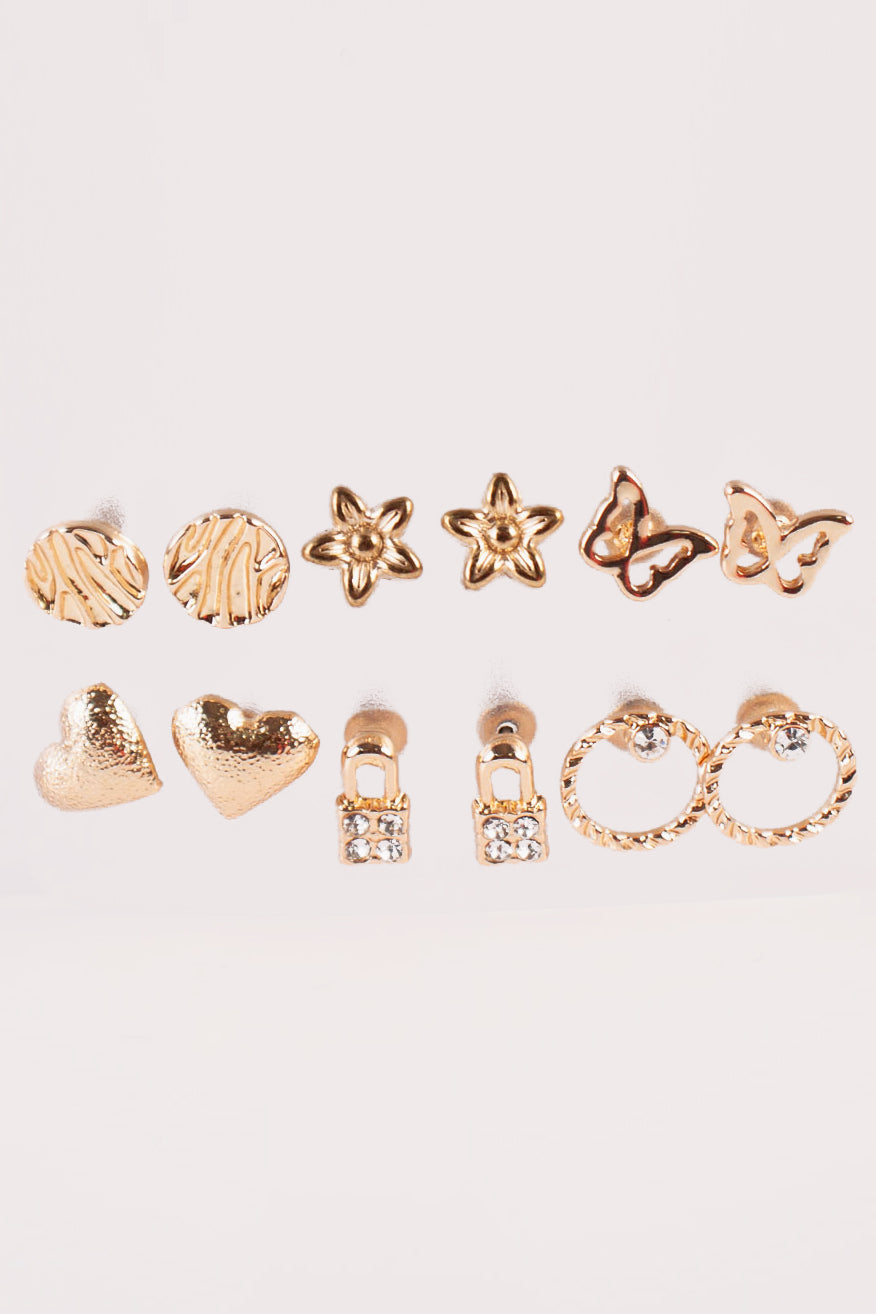 6 Pack Earrings