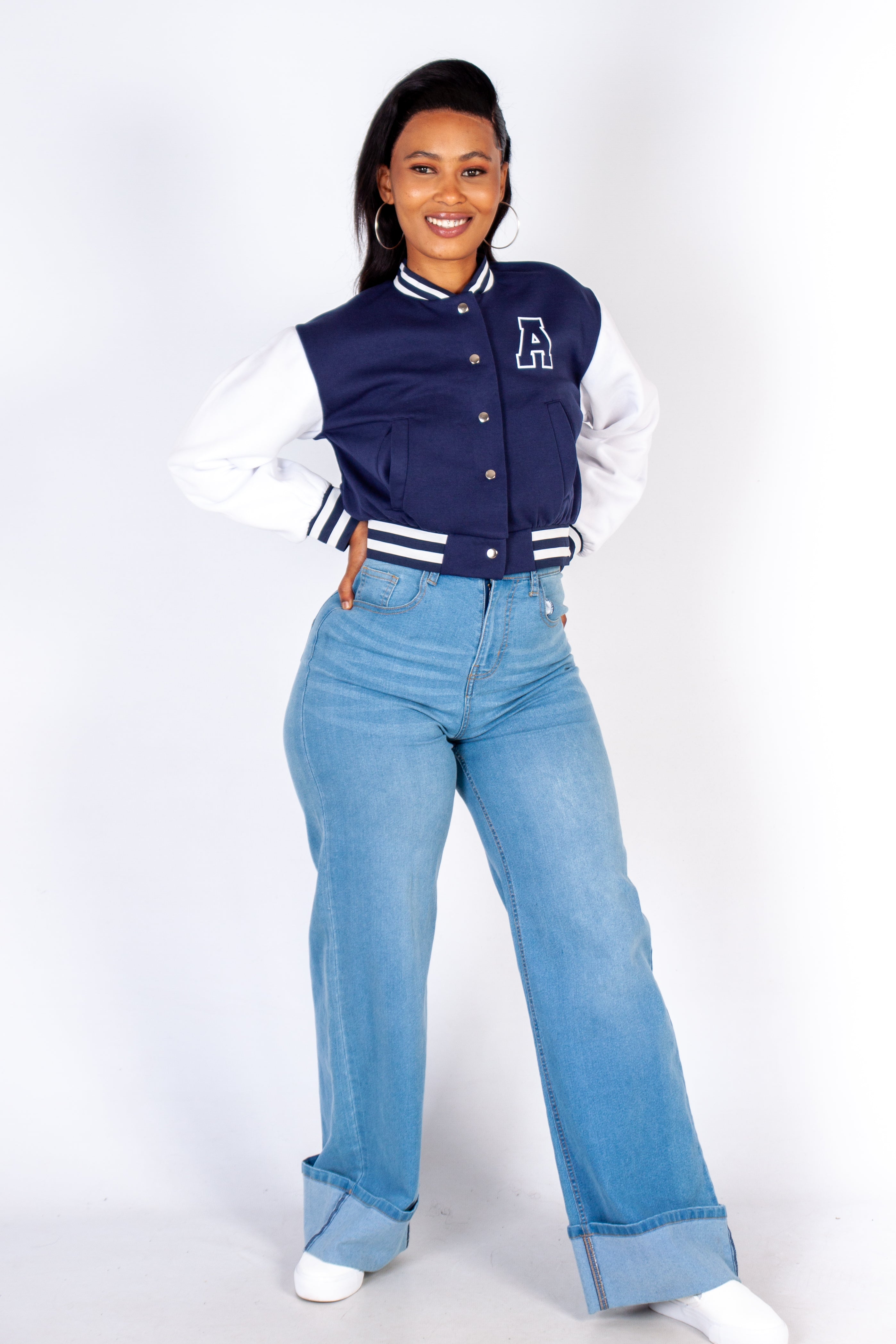 Cropped Bomber Jacket