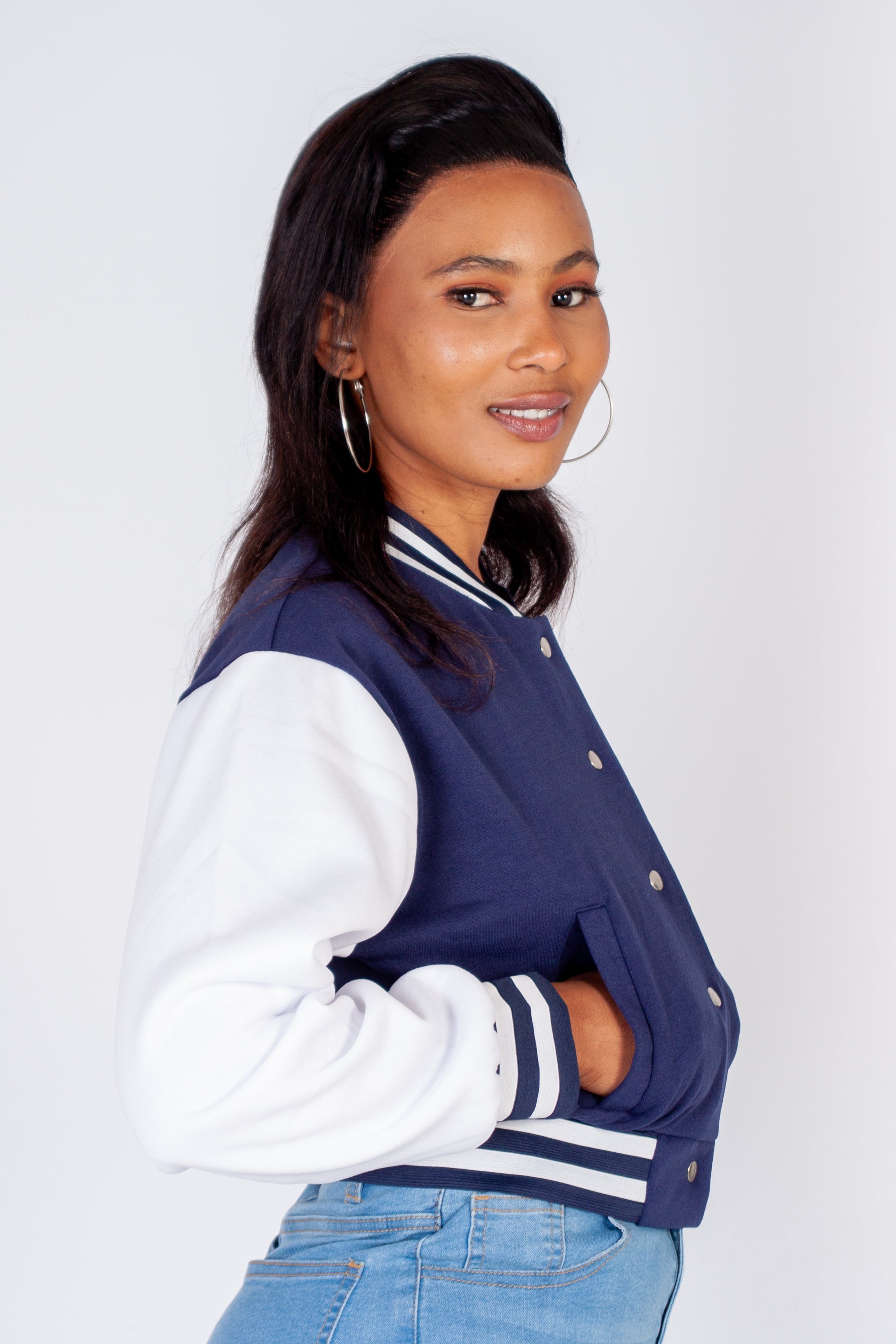 Cropped Bomber Jacket