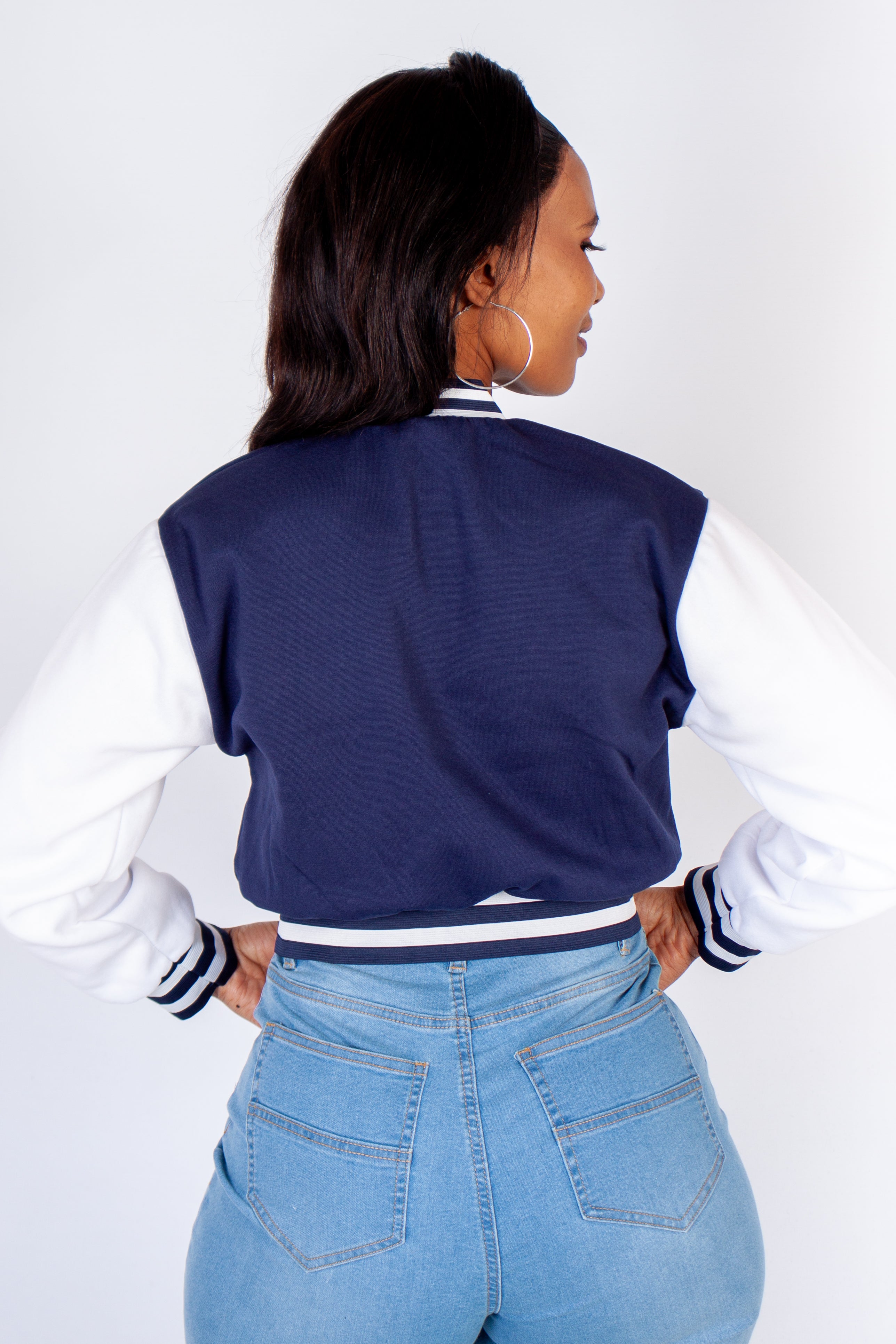 Cropped Bomber Jacket