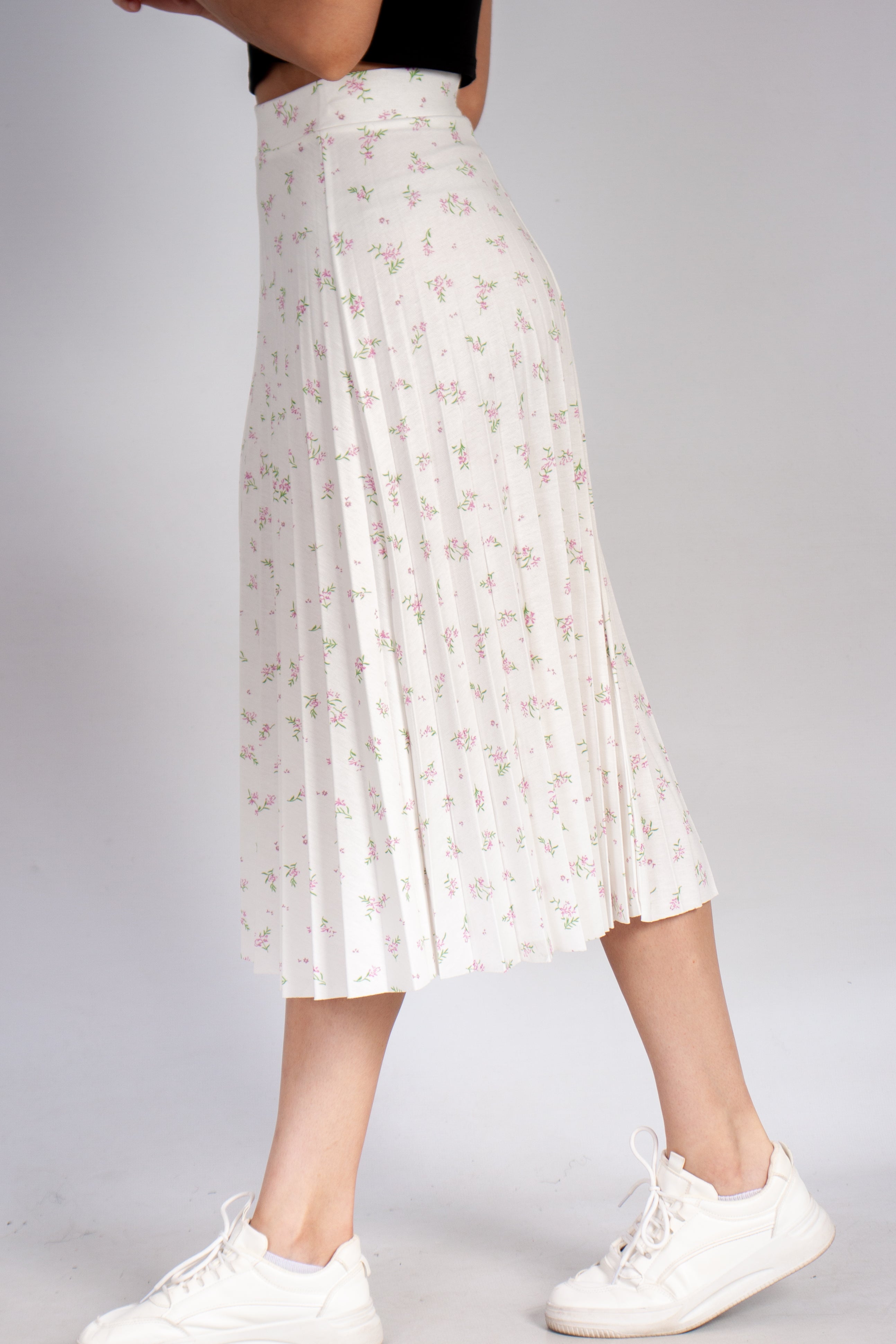 Pleated Midi Skirt