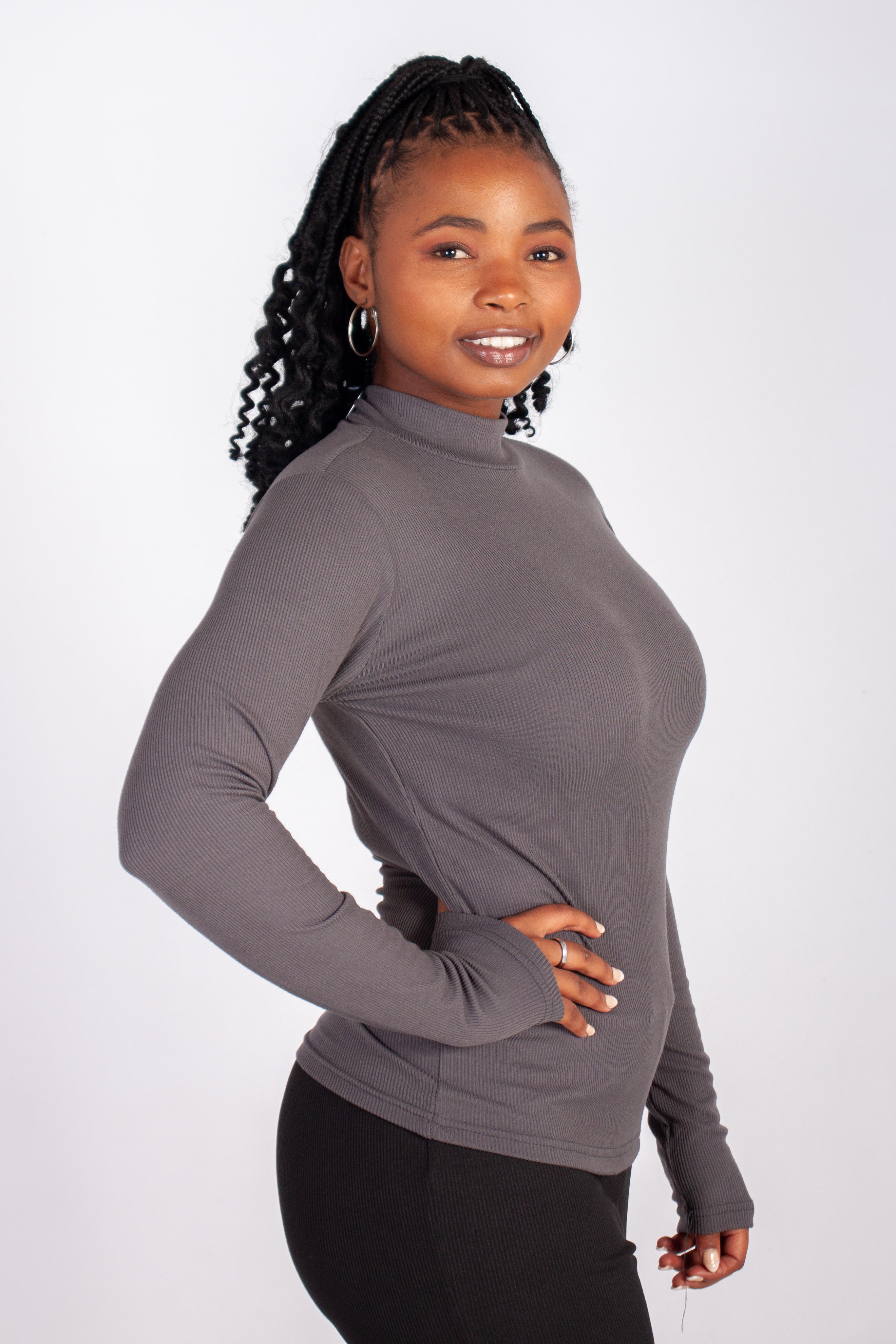 Long Sleeve Turtle Neck Top