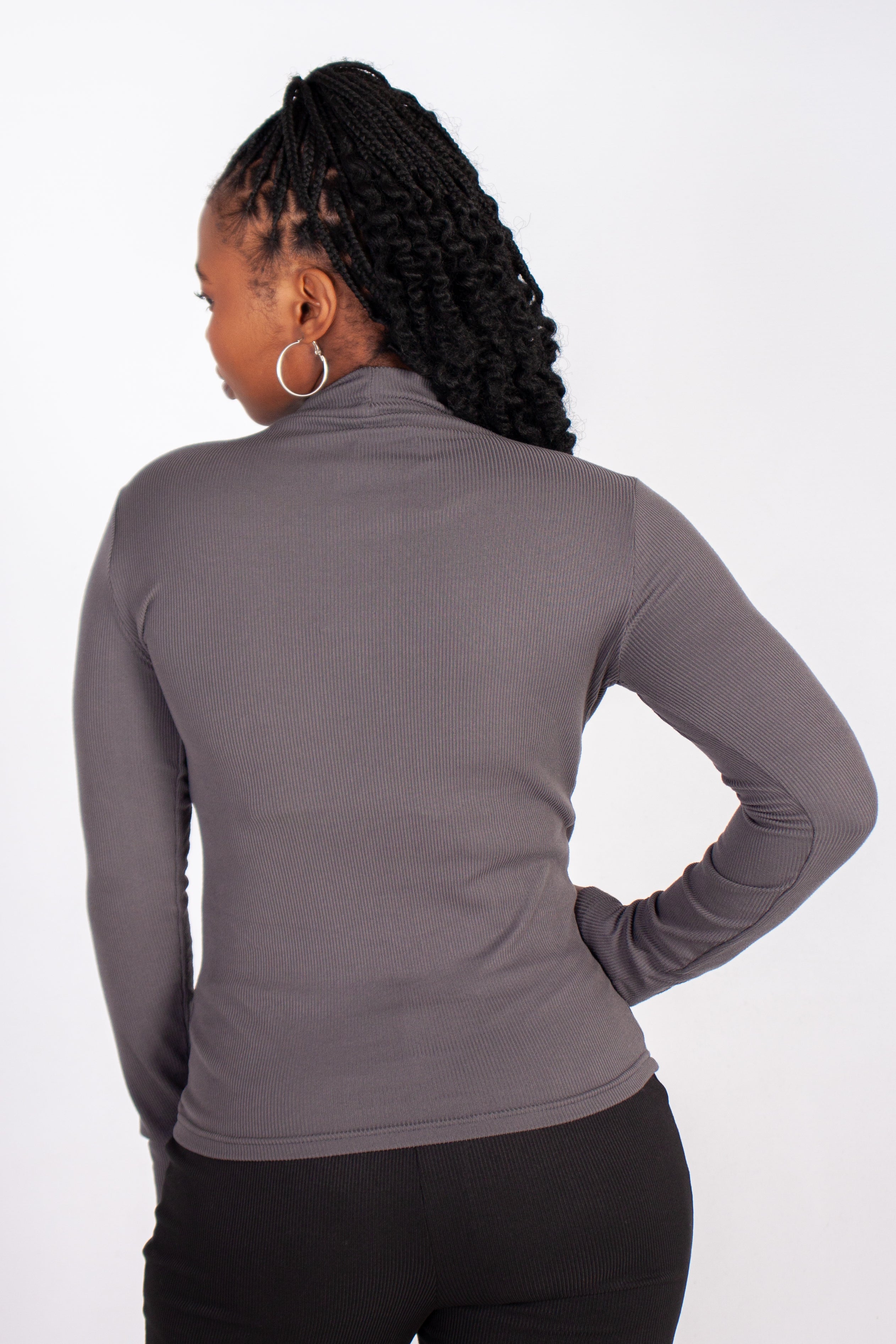 Long Sleeve Turtle Neck Top