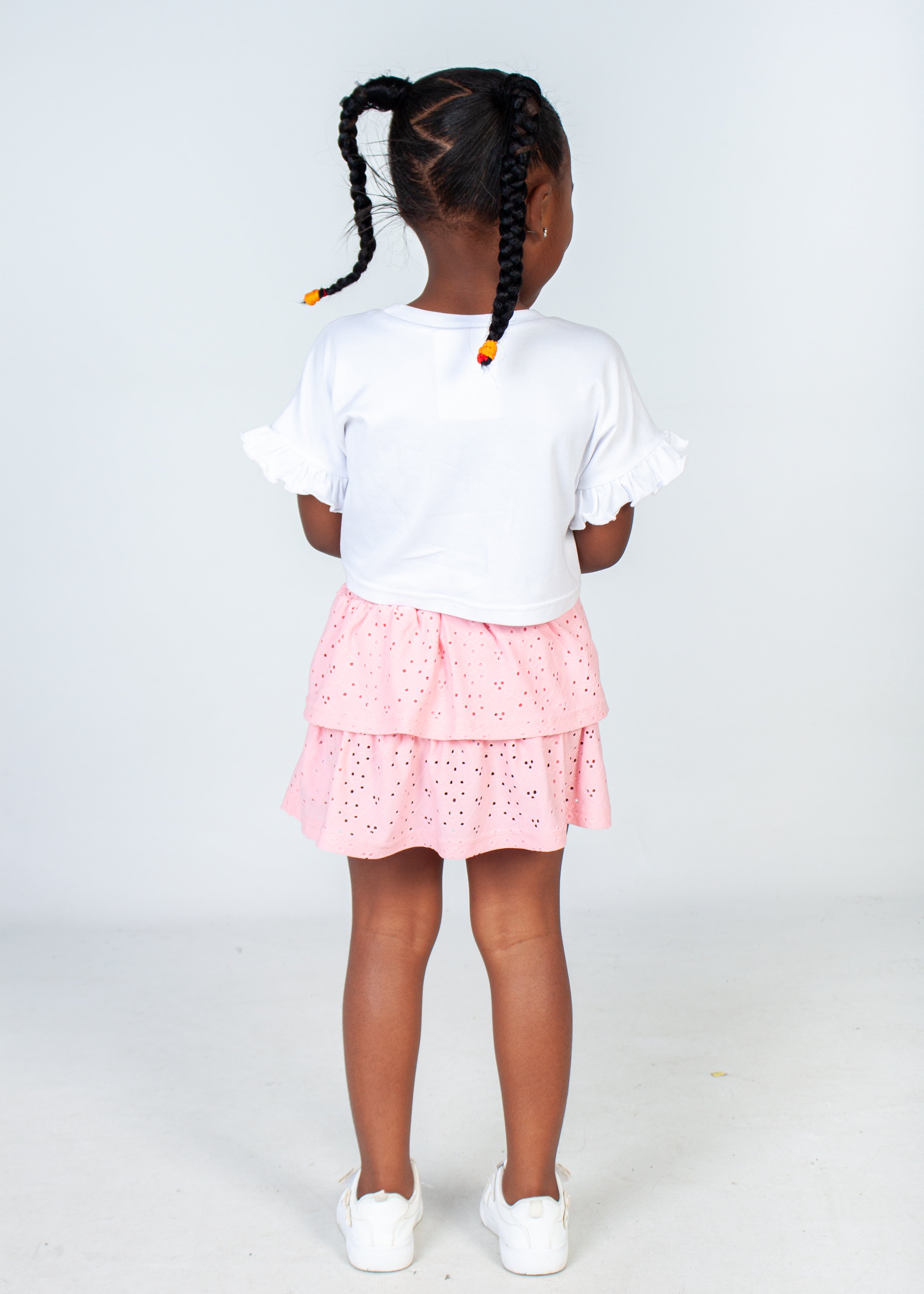 Graphic Top And Skirt Set