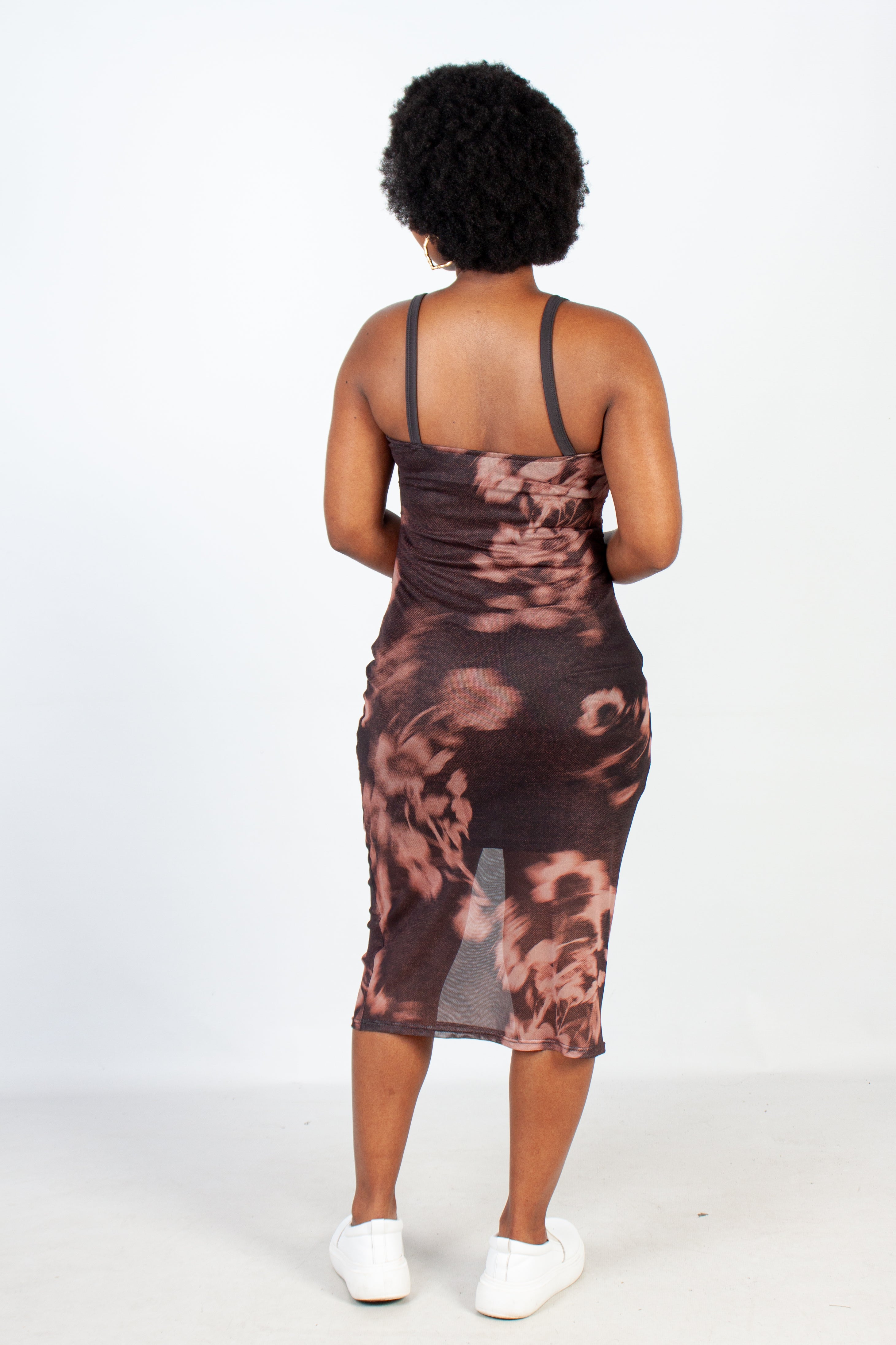 Mesh Midi Dress
