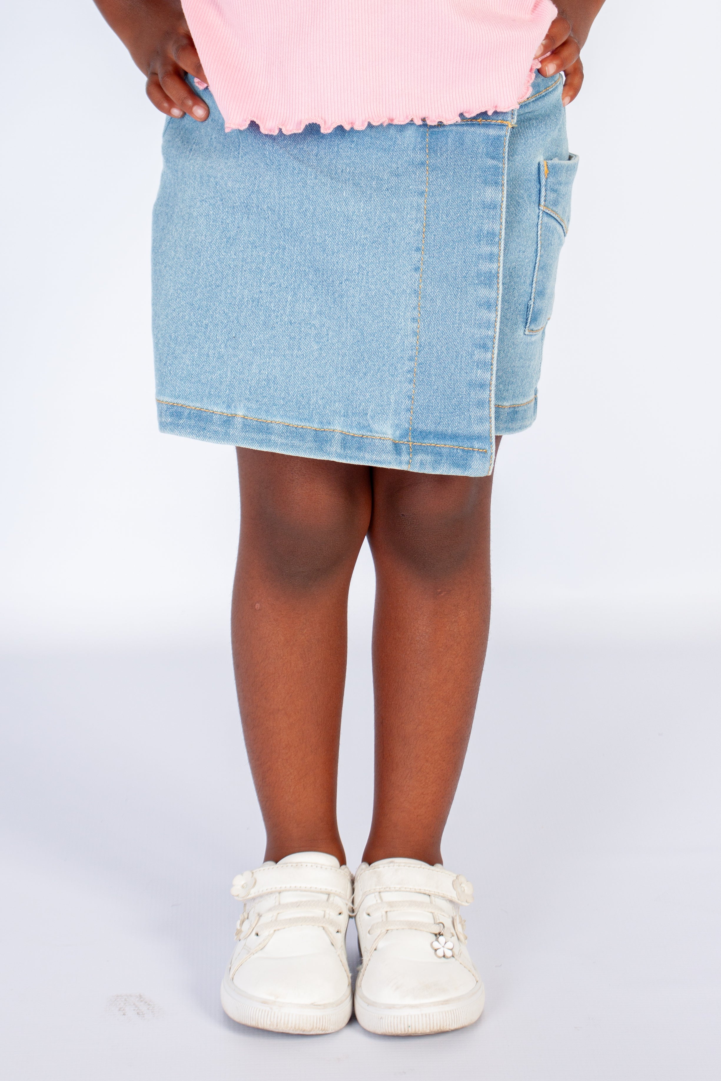 Denim Utility Skort