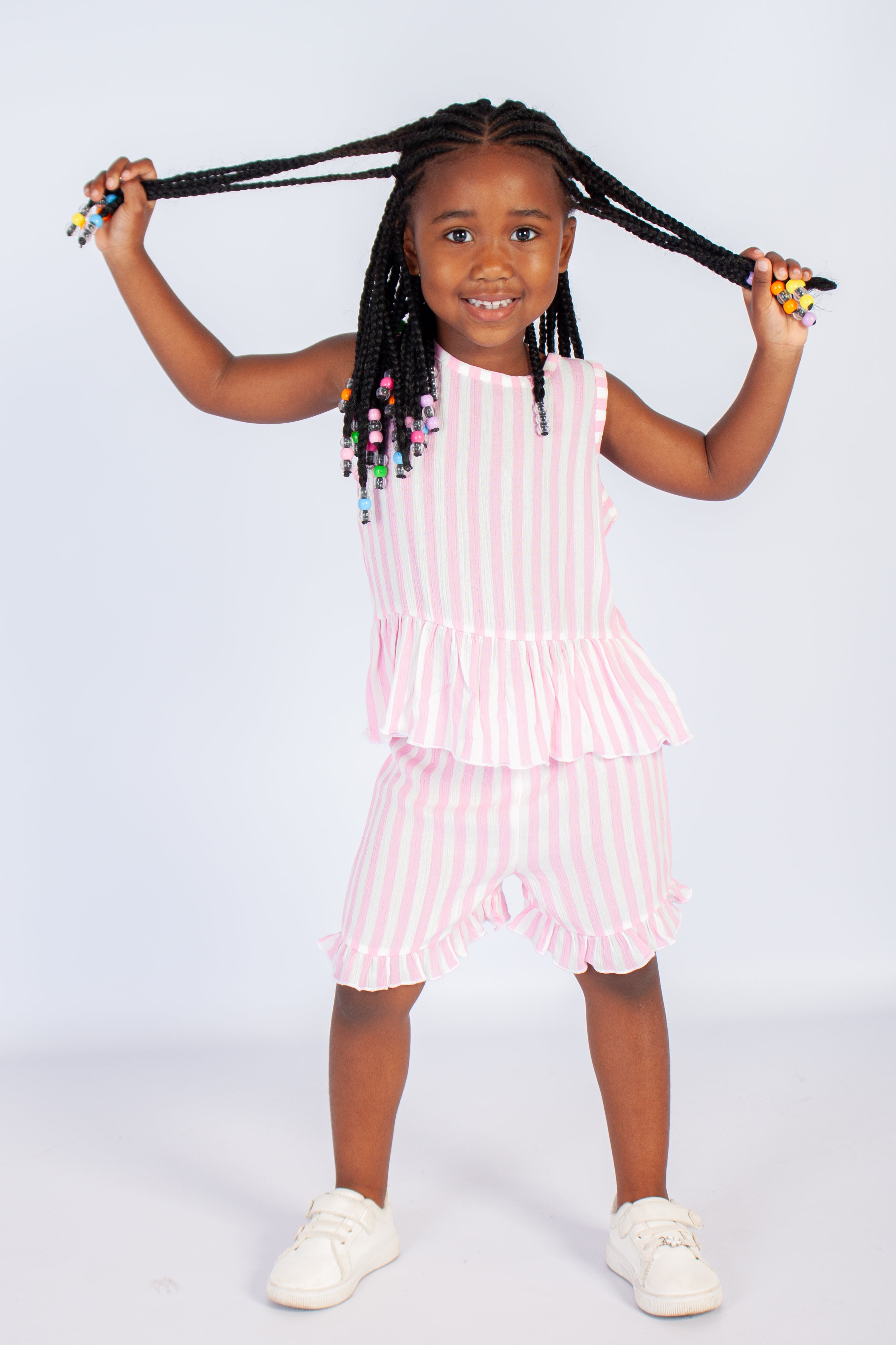 Peplum Top And Shorts Set