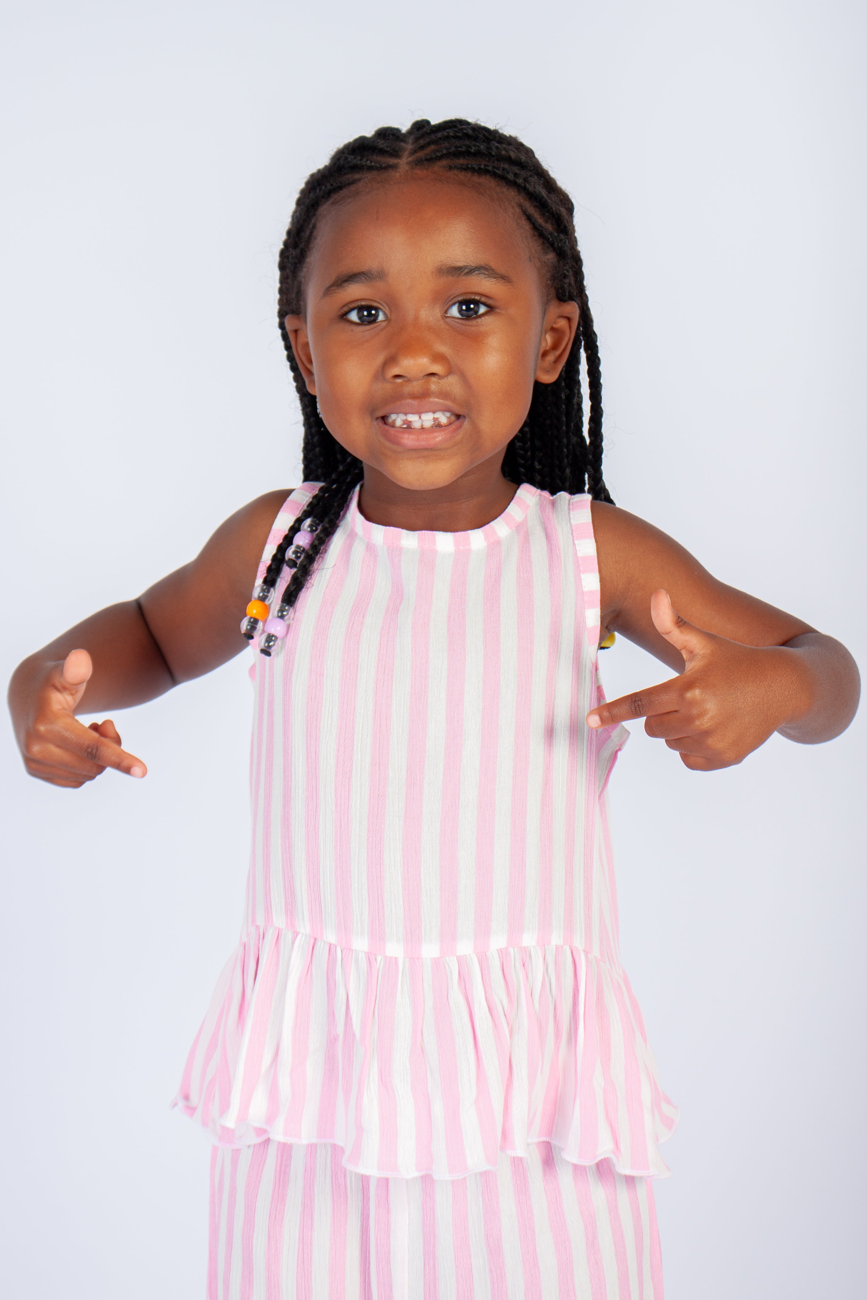 Peplum Top And Shorts Set