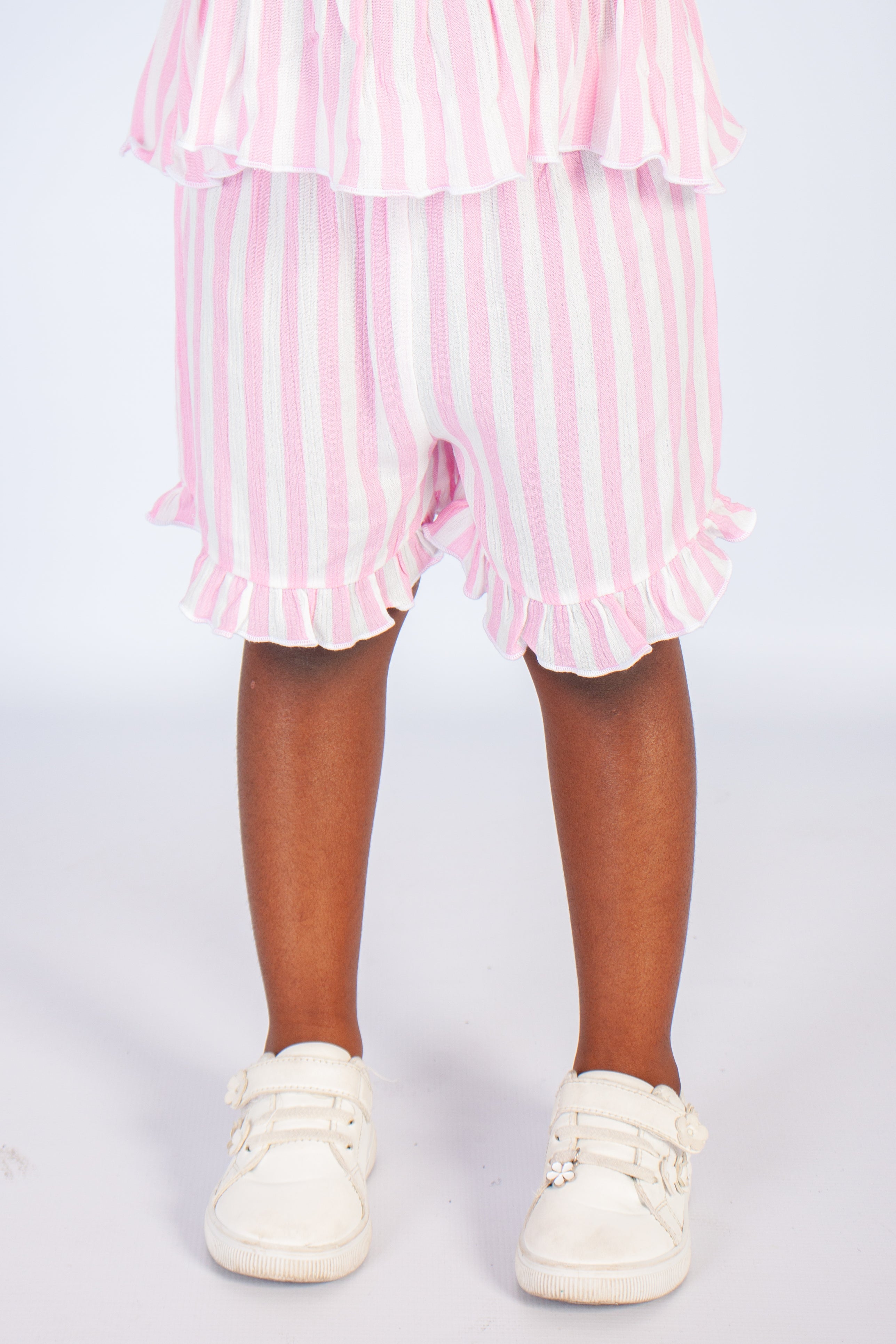 Peplum Top And Shorts Set