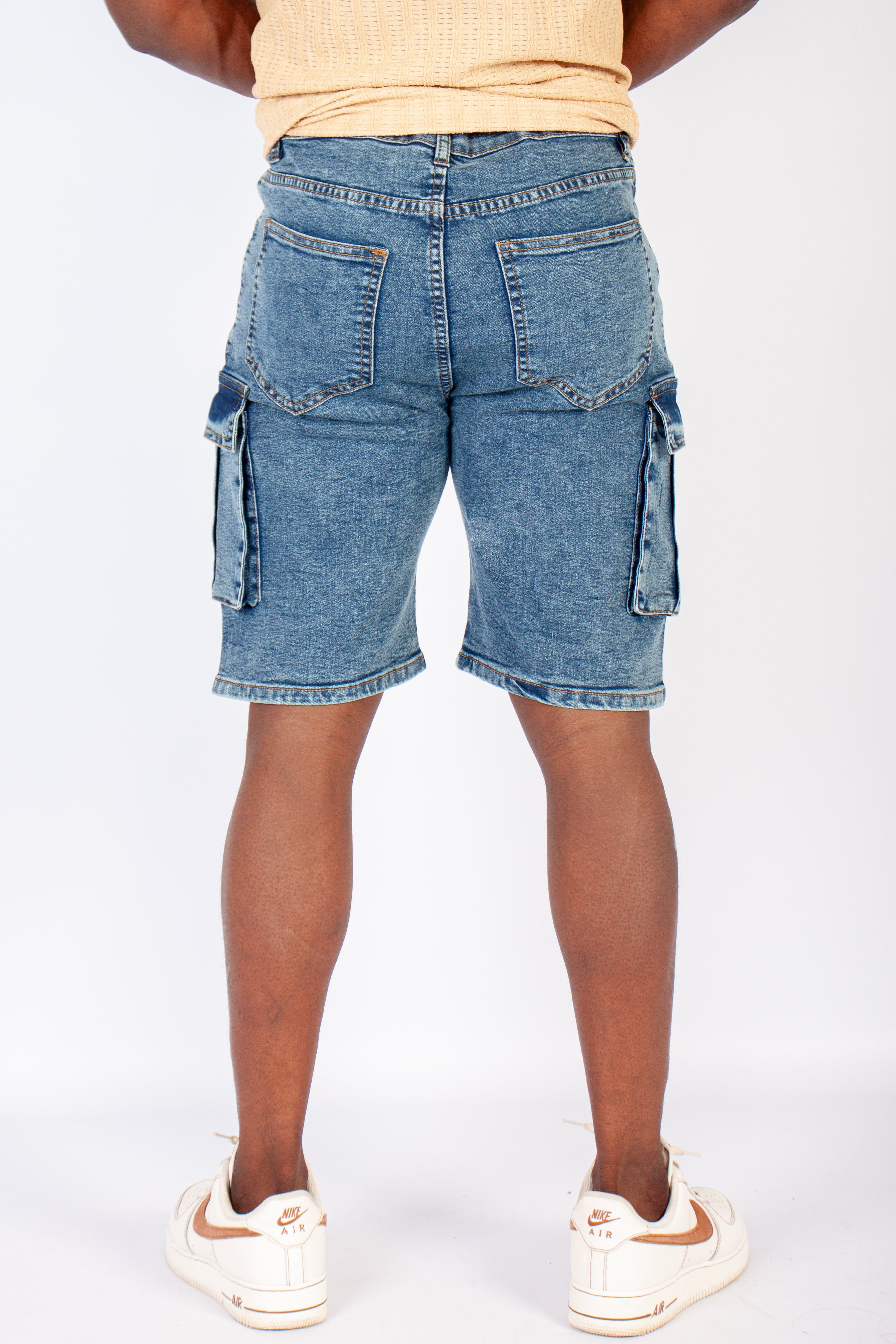 Cargo Denim Shorts