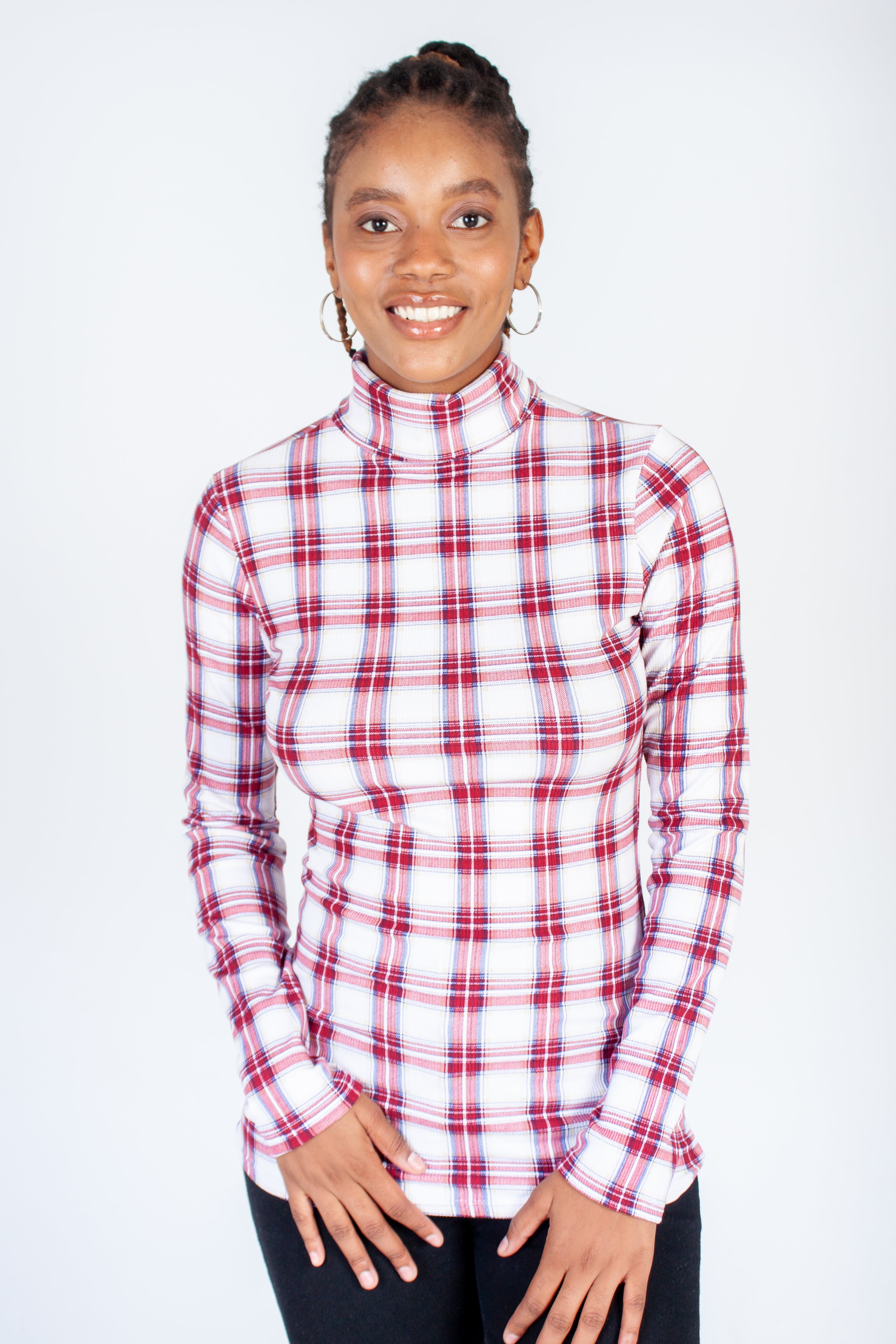 Long Sleeve Poloneck Top