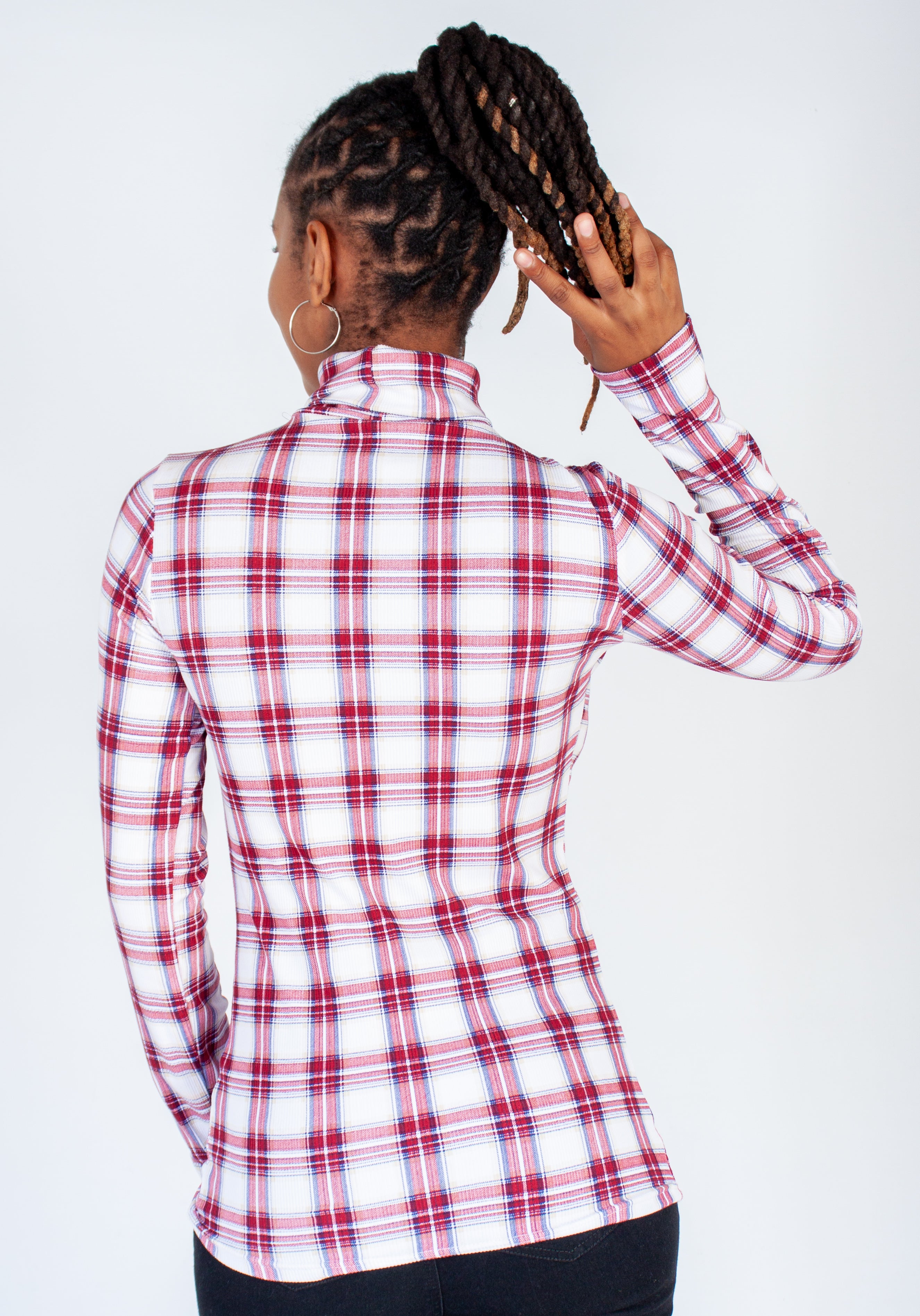 Long Sleeve Poloneck Top