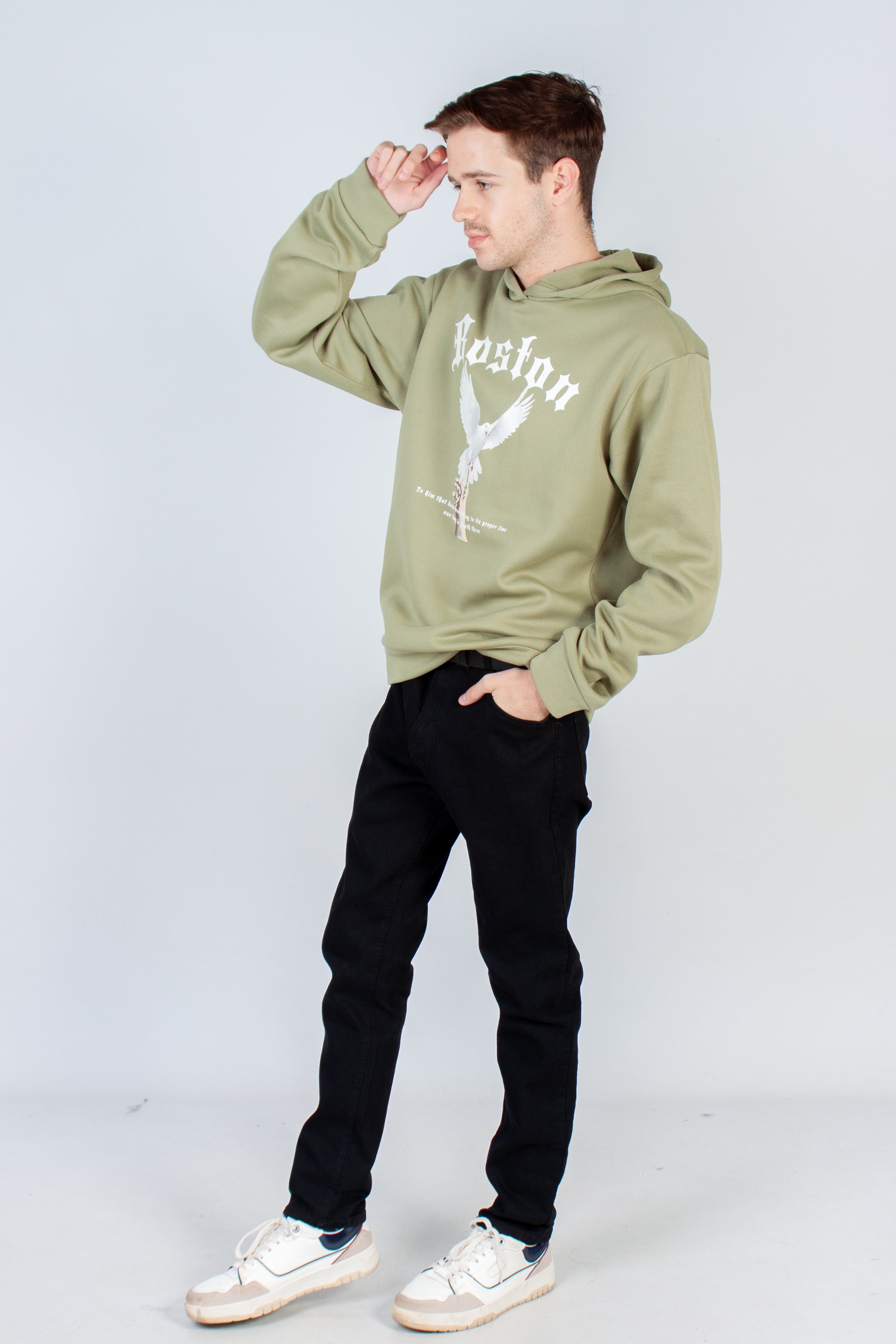 Graphic Hooded Pullover