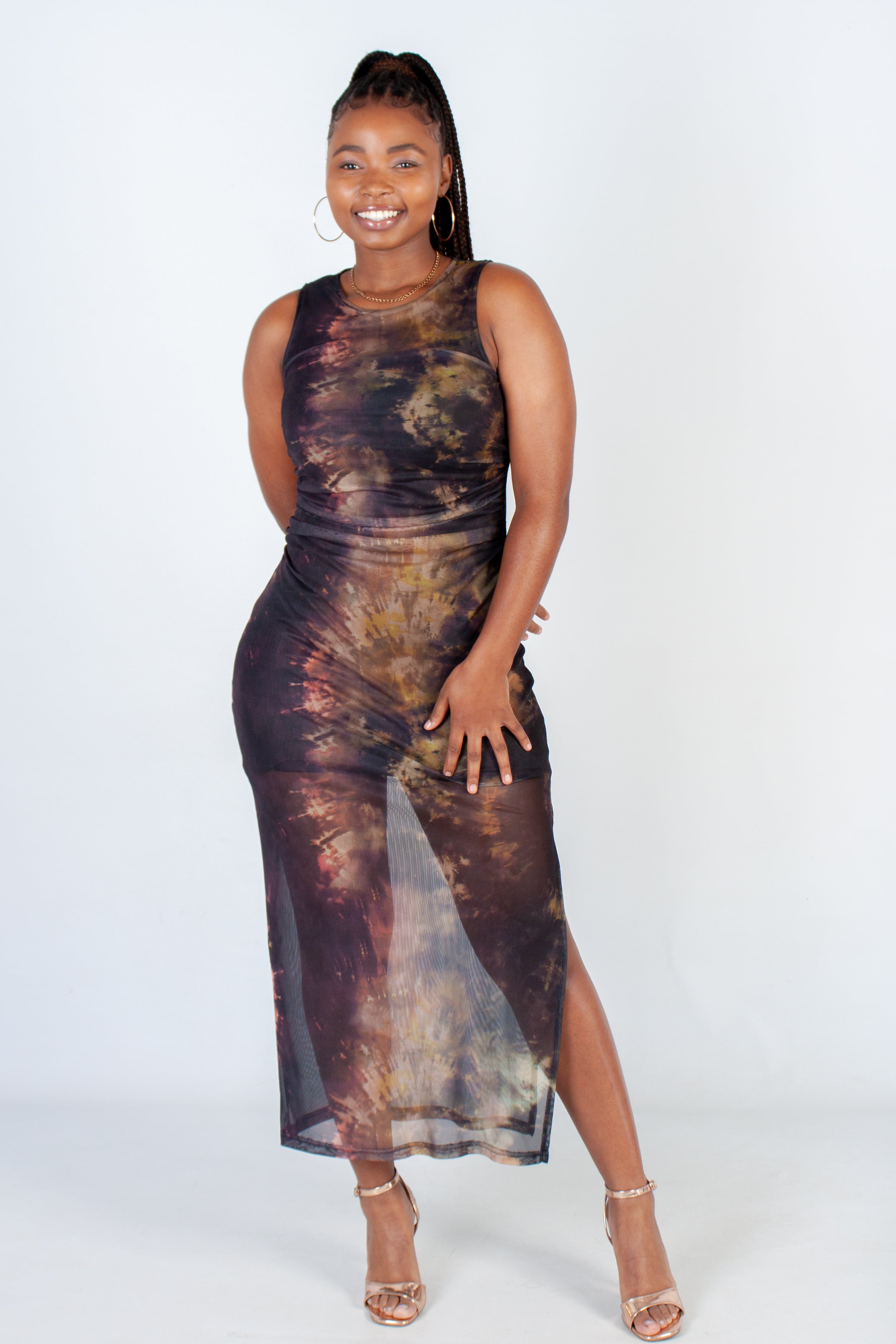 Mesh Maxi Dress
