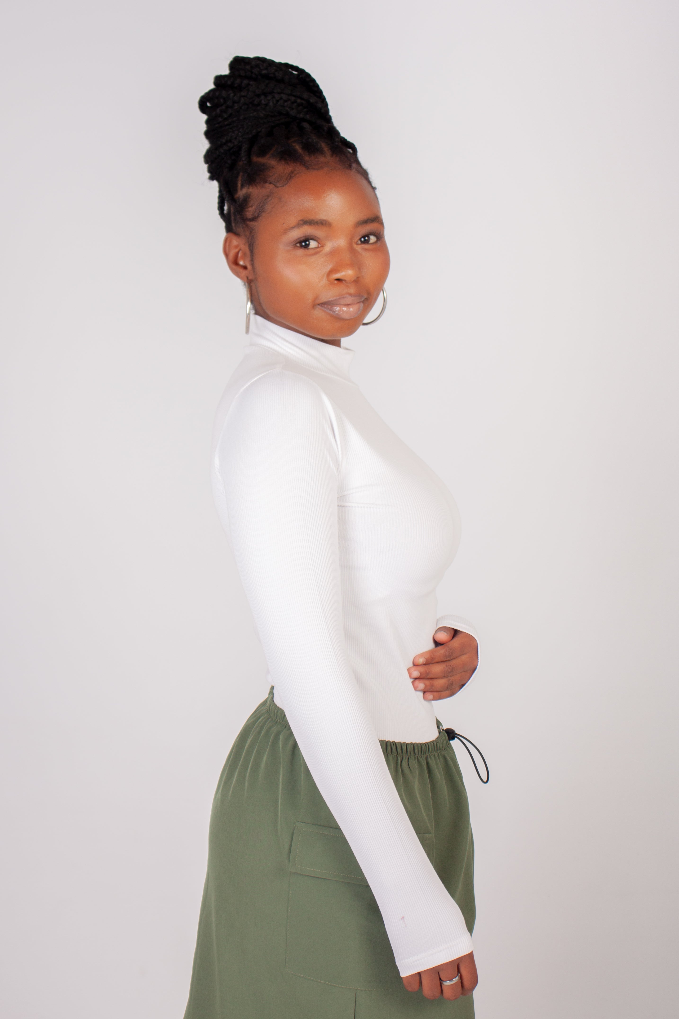 Long Sleeve Turtle Neck Top