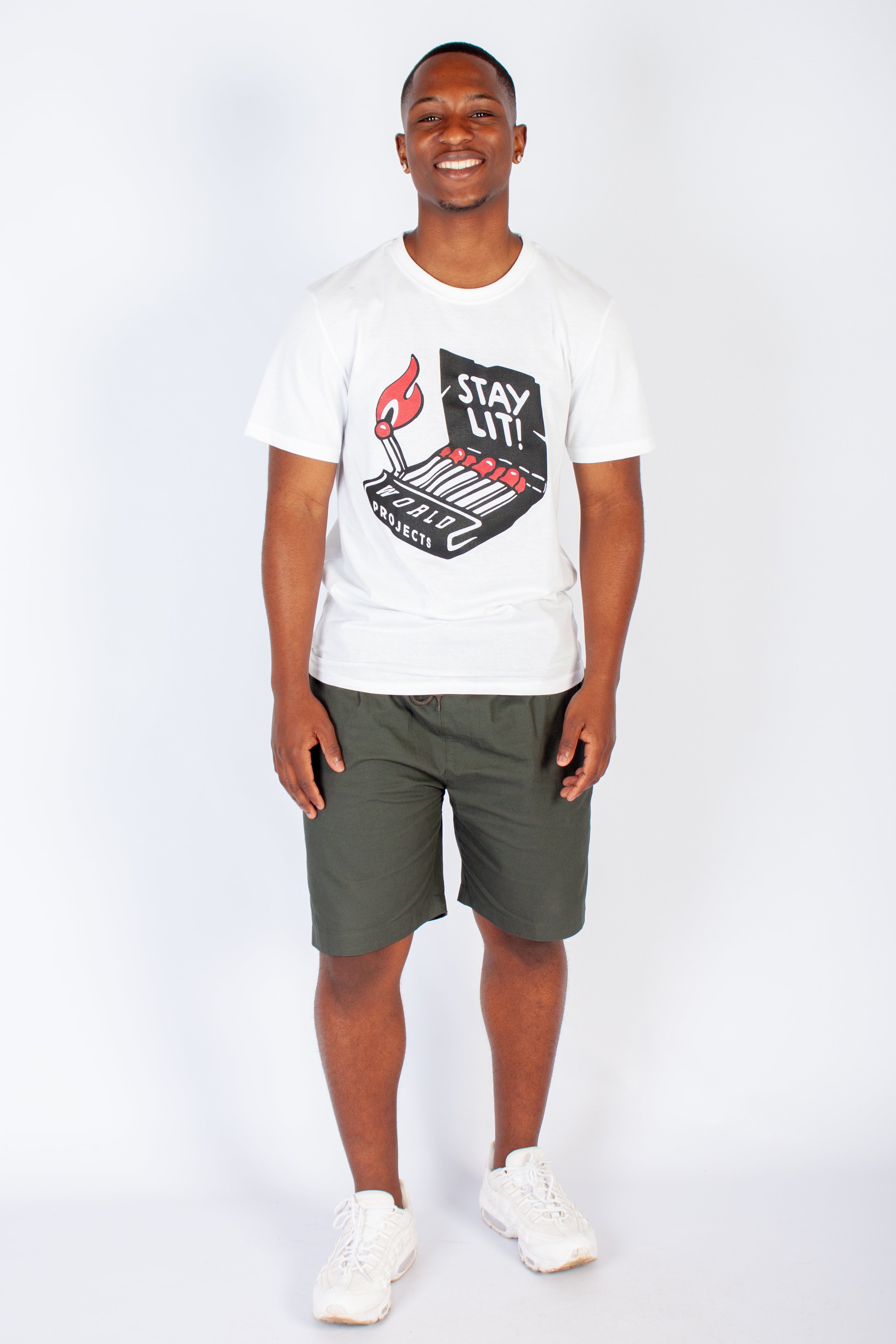 Graphic "Stay Lit" T-Shirt