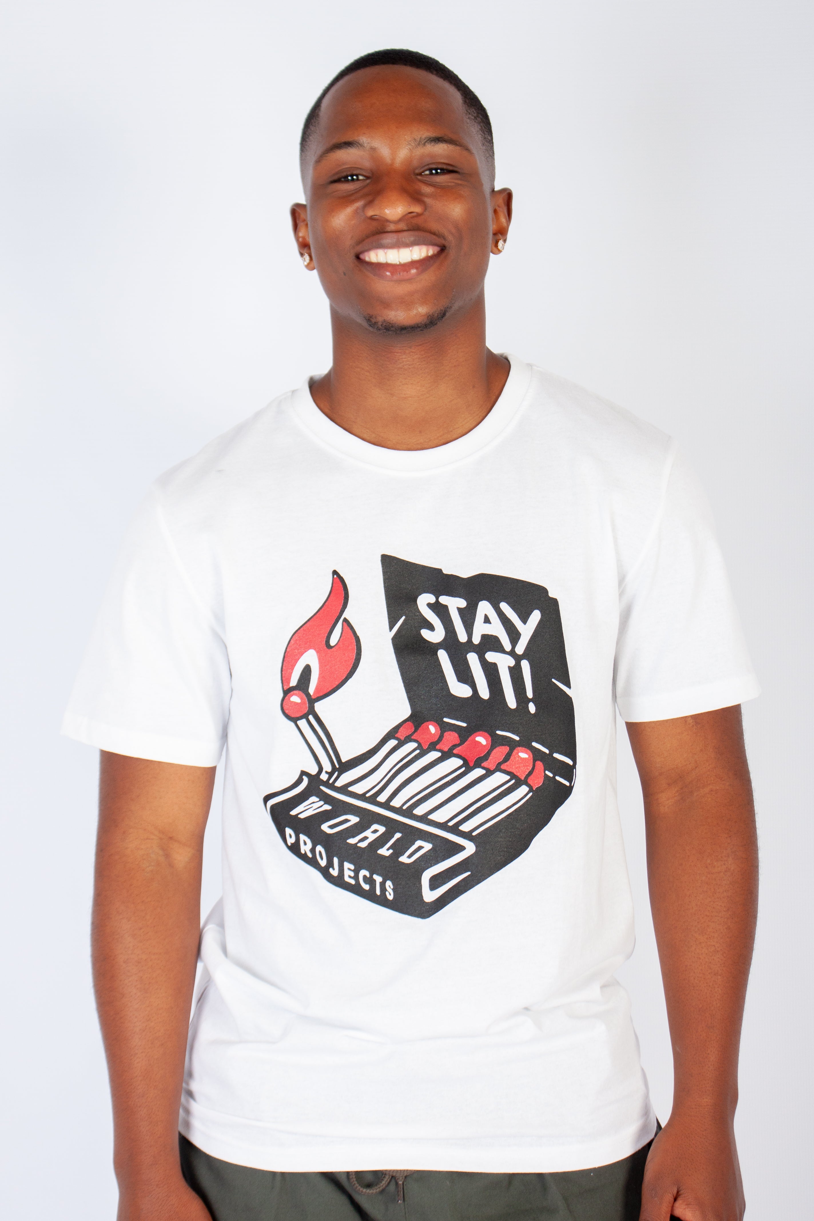 Graphic "Stay Lit" T-Shirt
