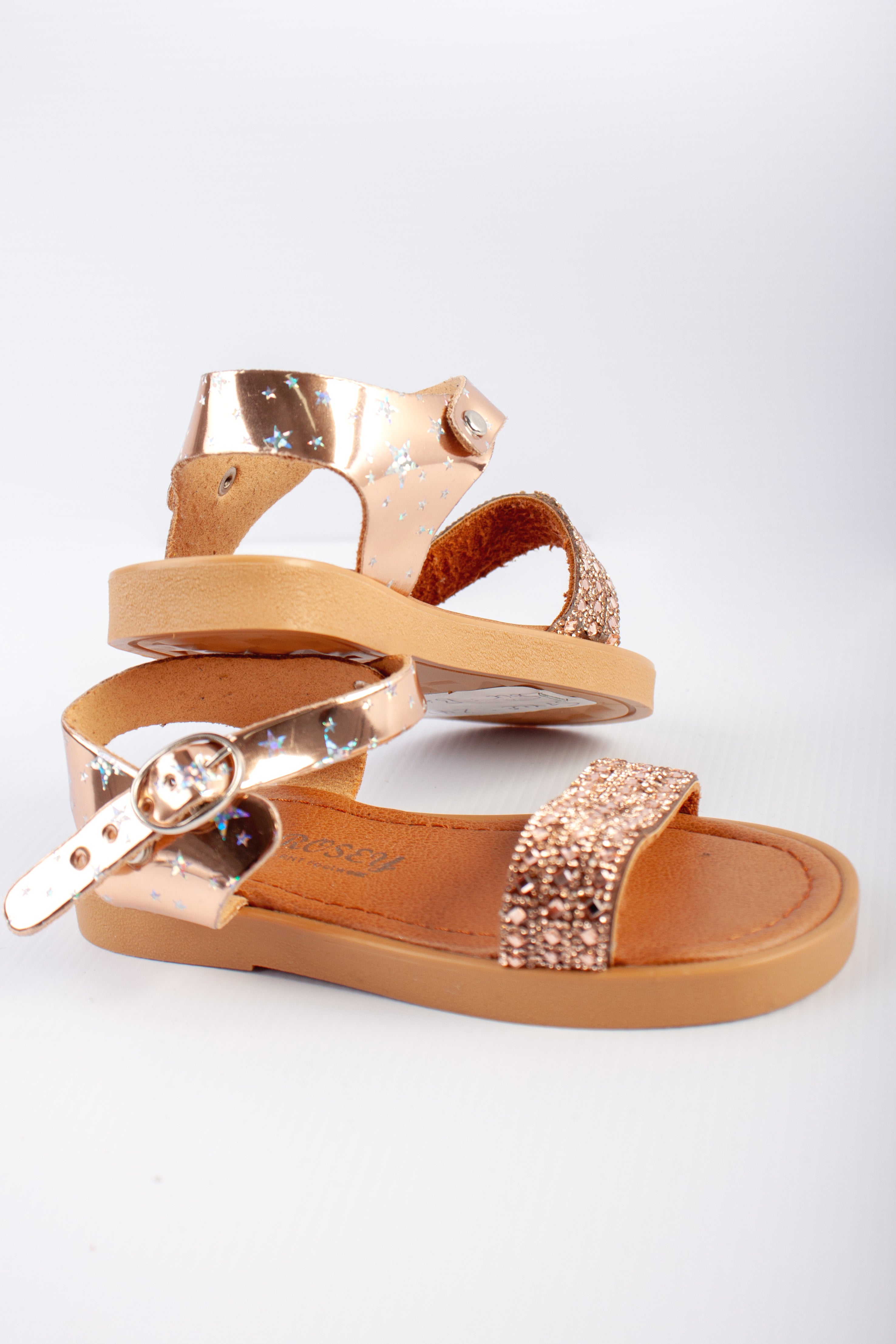 Diamante Back Strap Sandal