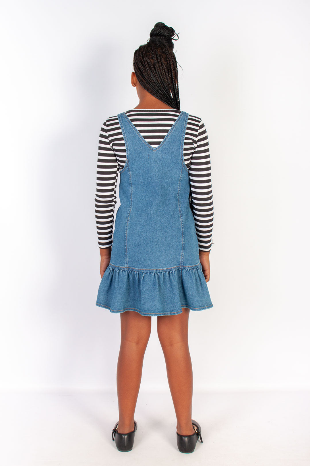 Drop Waist Denim Pinni Dress