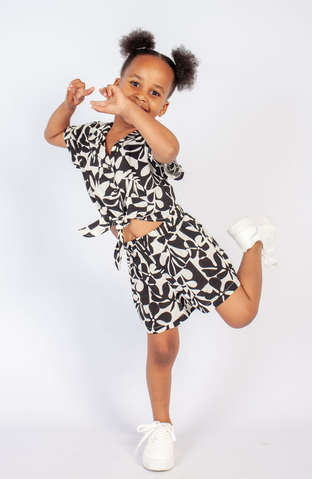 Floral Shirt And Shorts Set