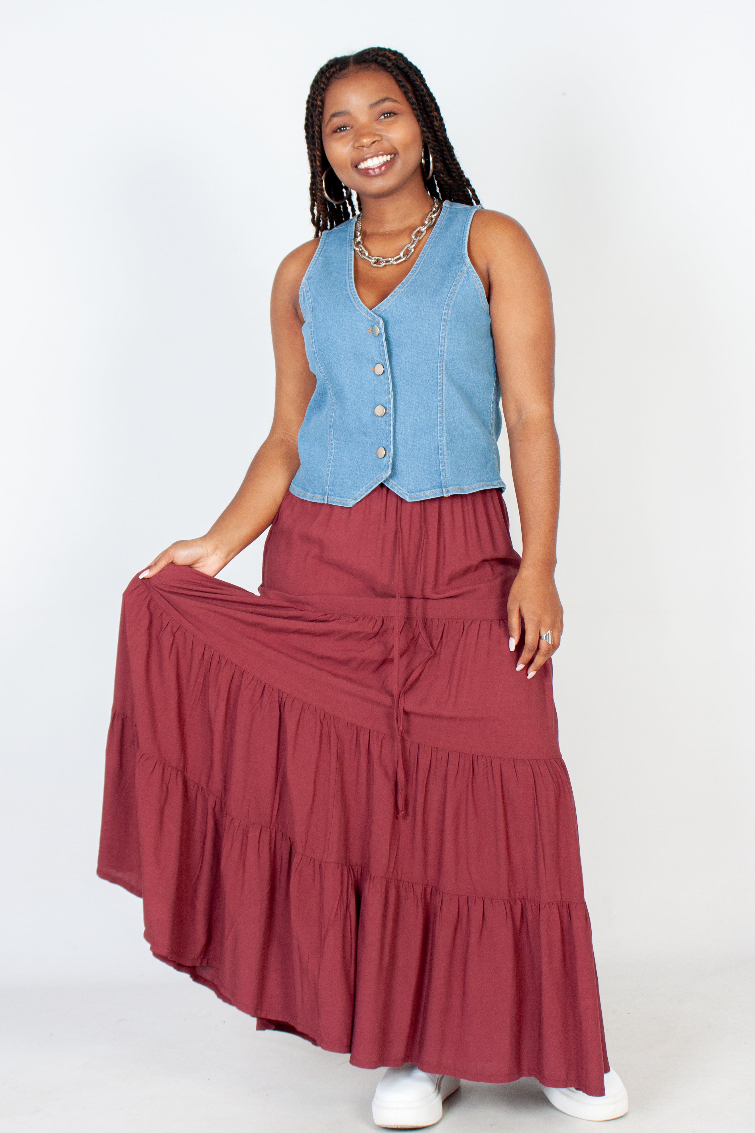 Trapeze Maxi Skirt
