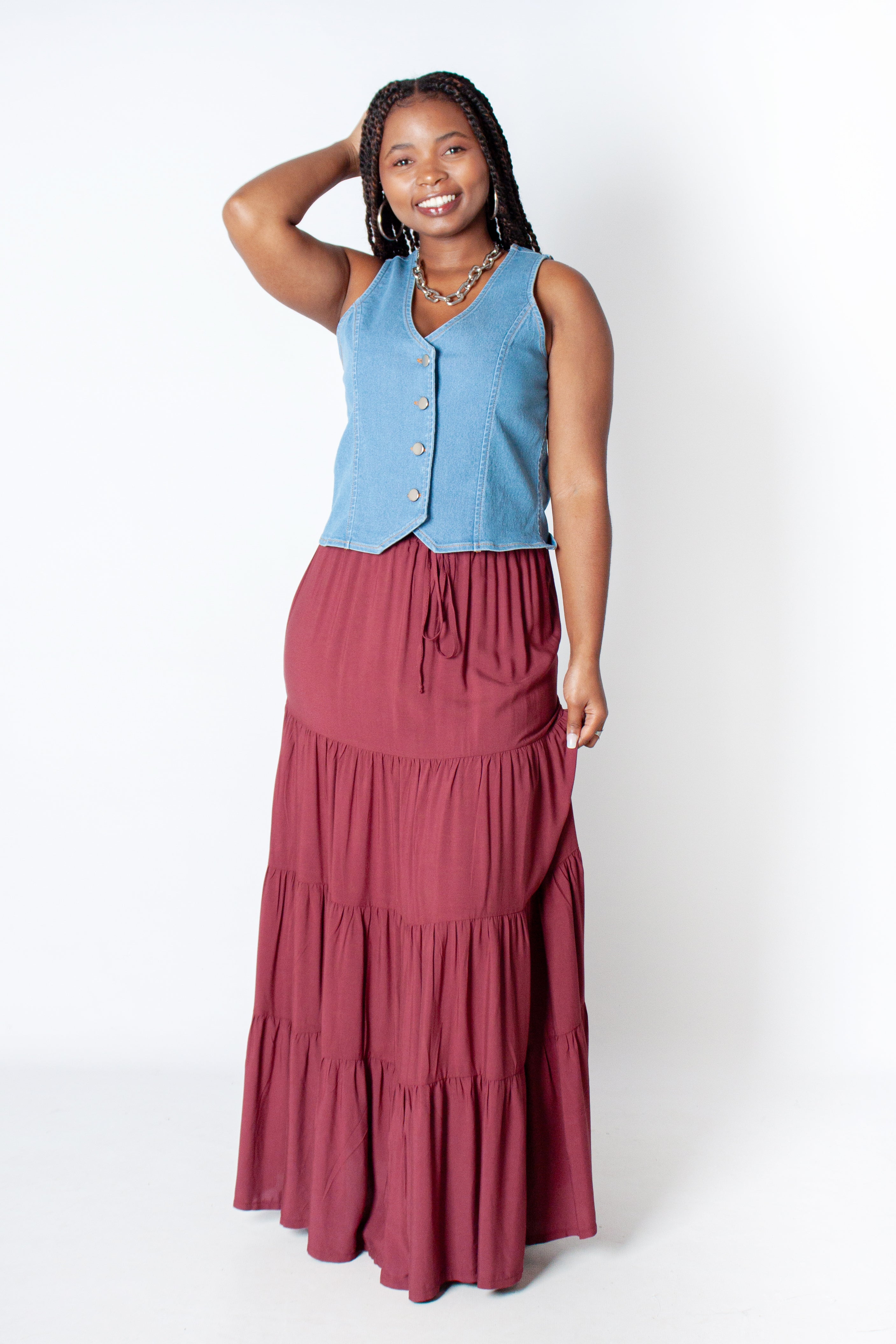Trapeze Maxi Skirt