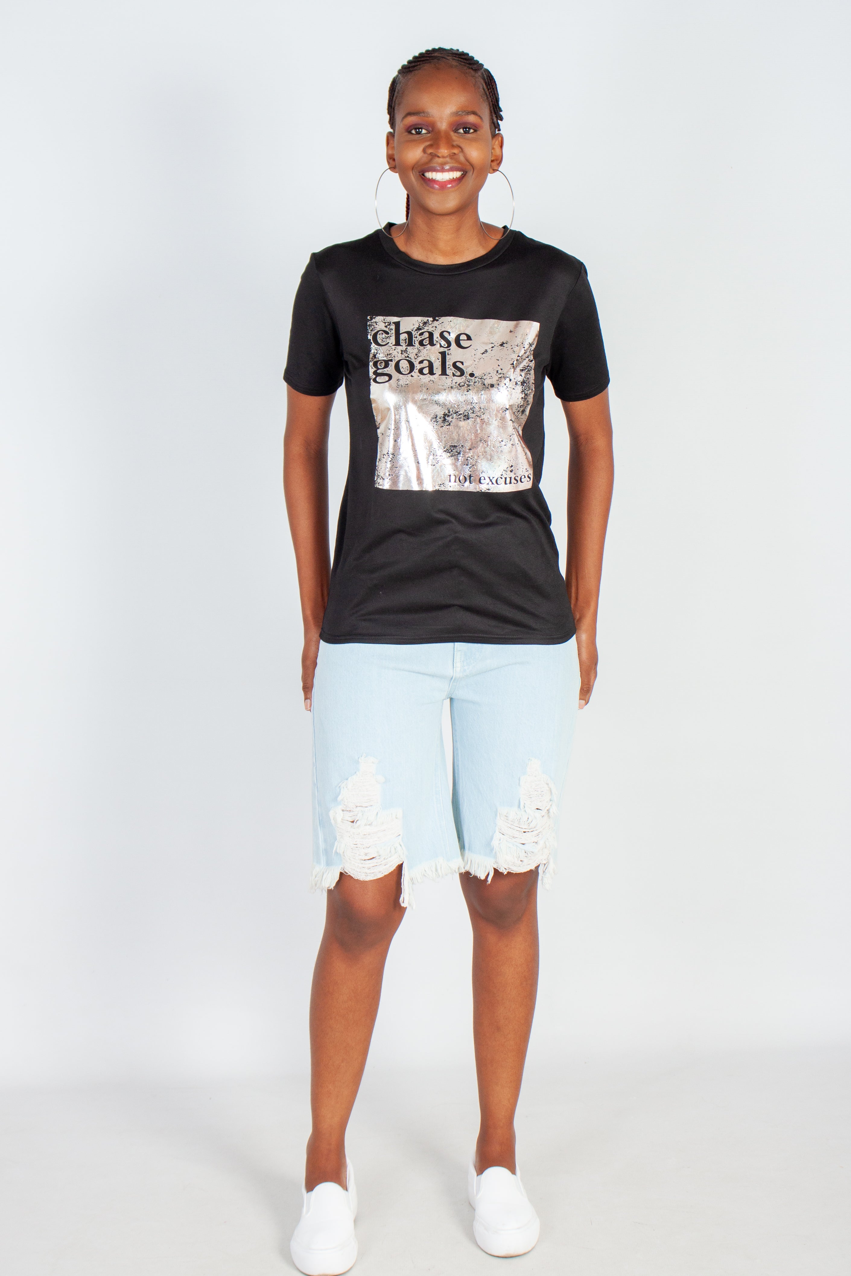 Graphic "Chase Goals" T-Shirt