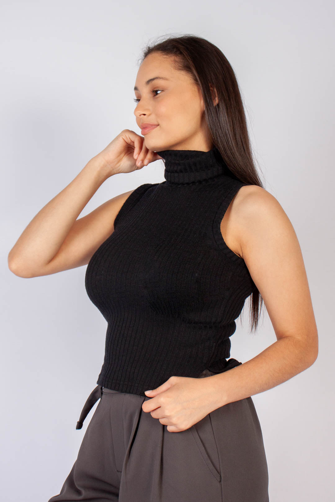 Polo Neck Vest