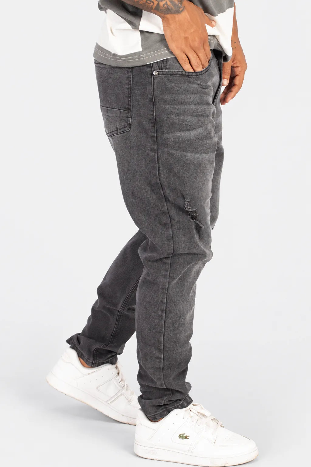 MENS SKINNY SINGLE CARGO DENIM