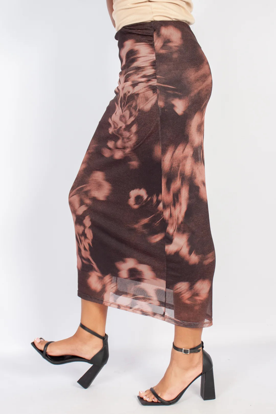 Mesh Maxi Skirt