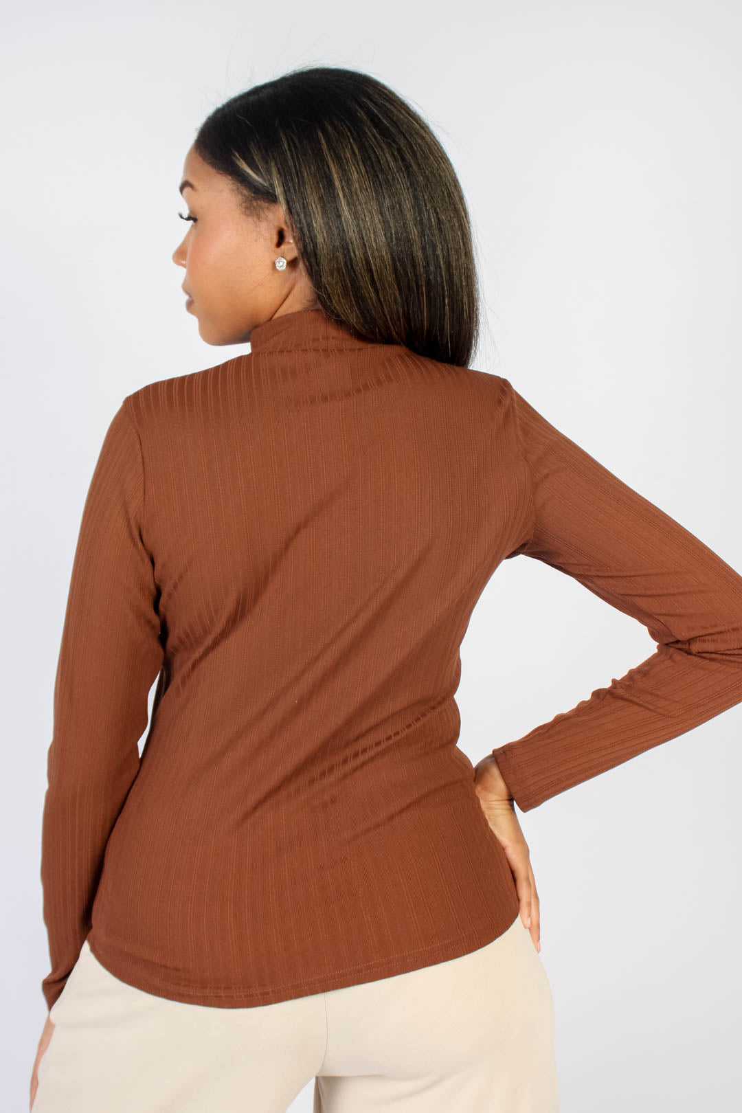 Long Sleeve Turtleneck Top