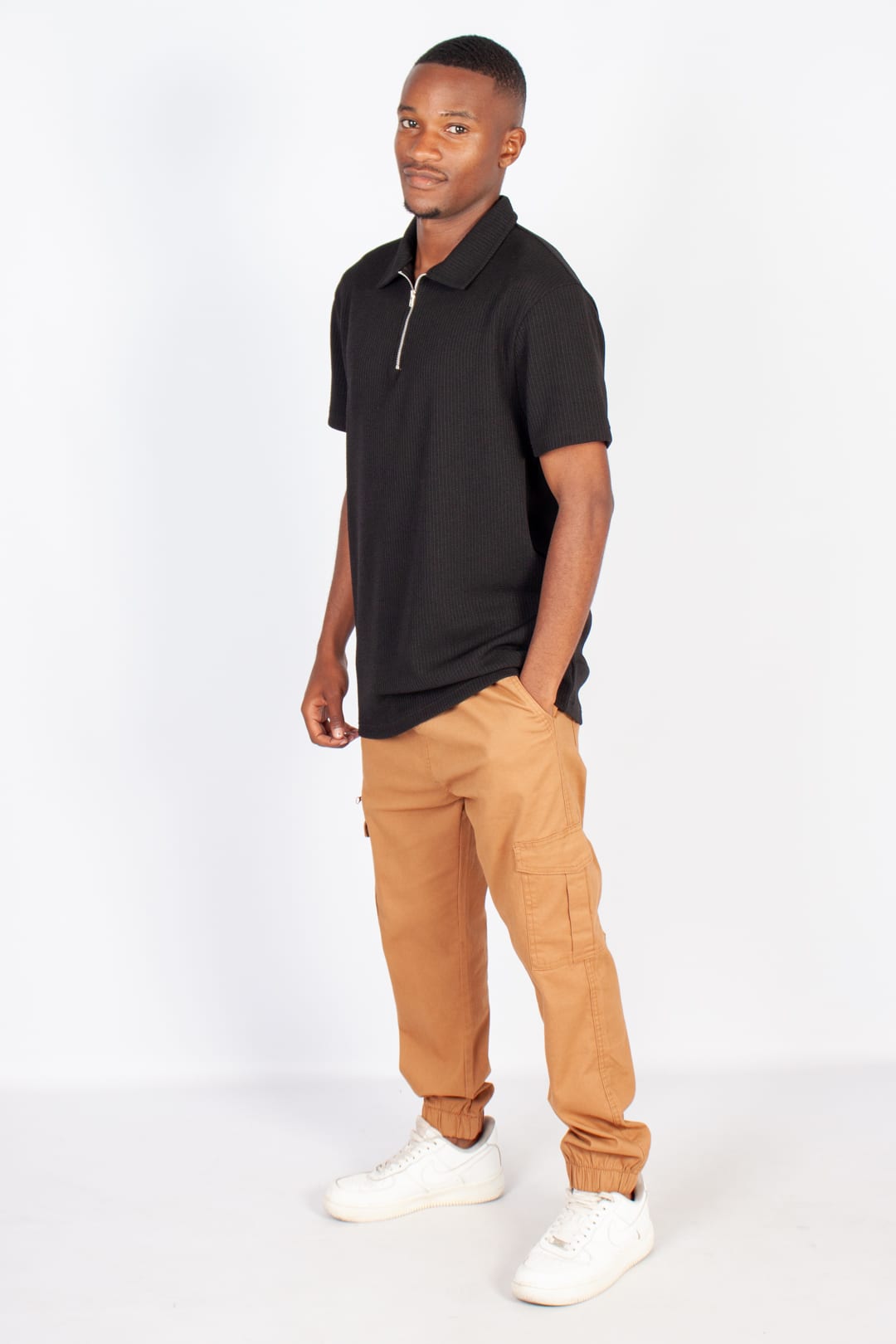 Twill Cargo Joggers