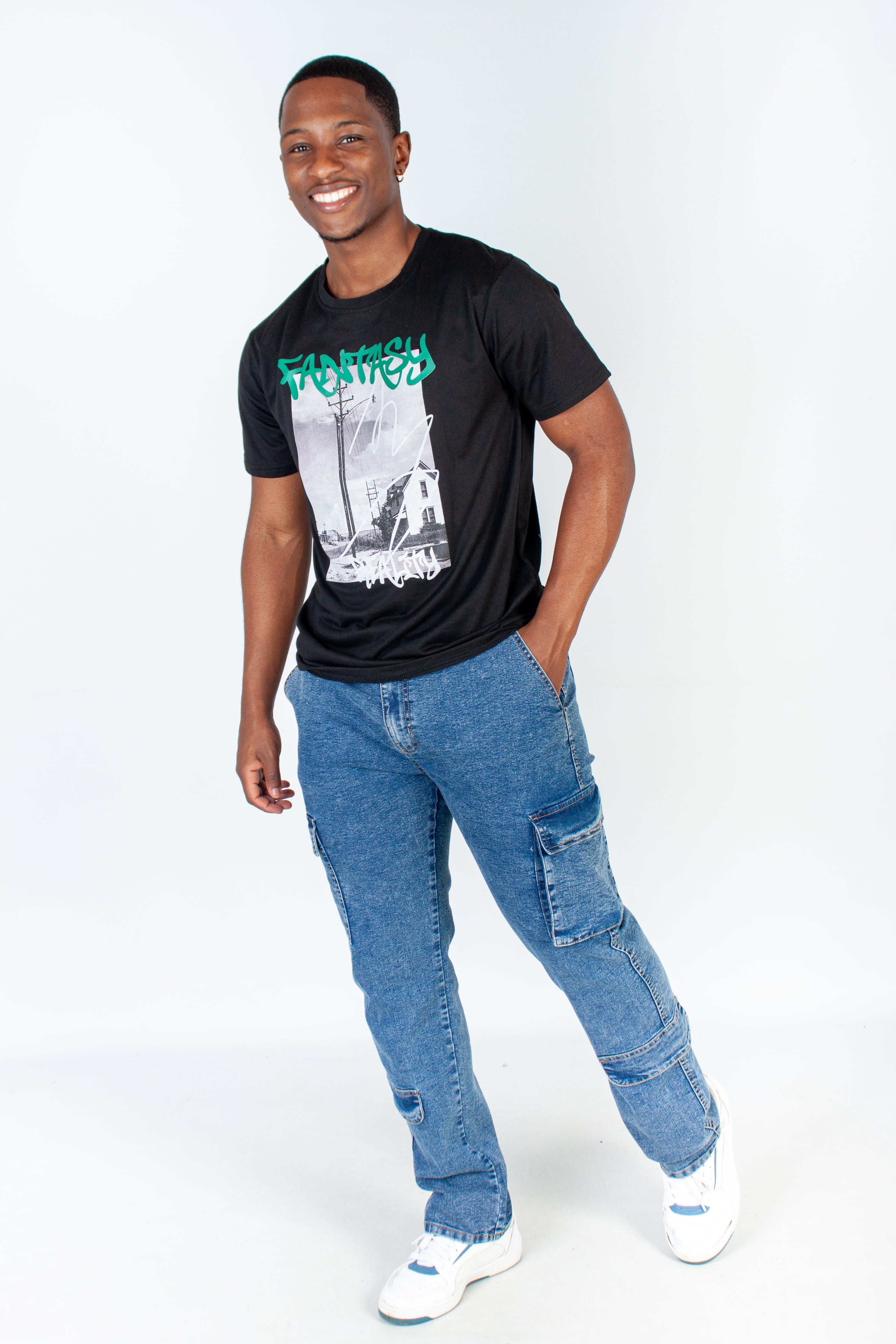 Graphic "Fantasy Reality" T-Shirt