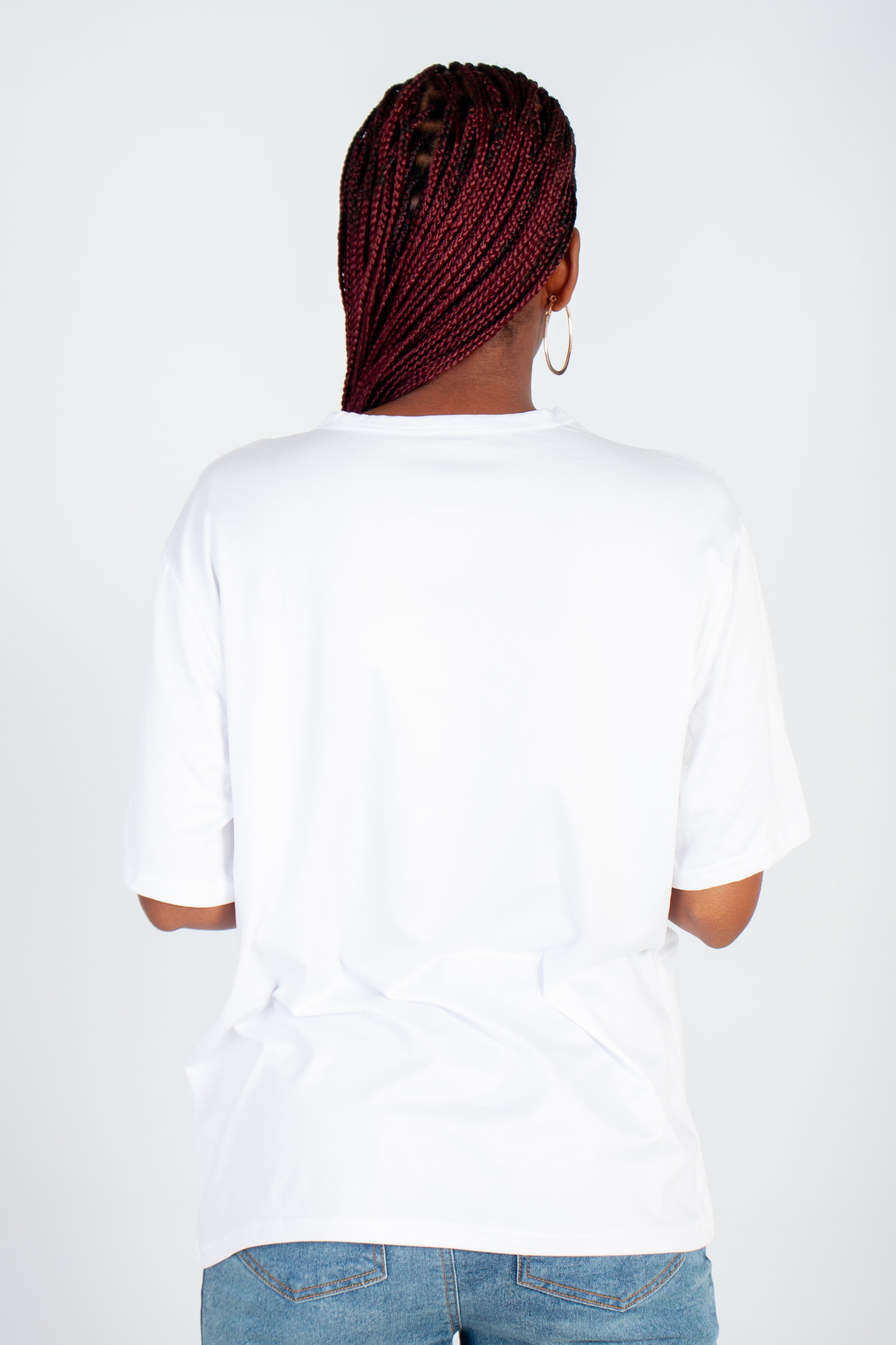 Graphic Oversized "Finger Lady Tat" T-Shirt