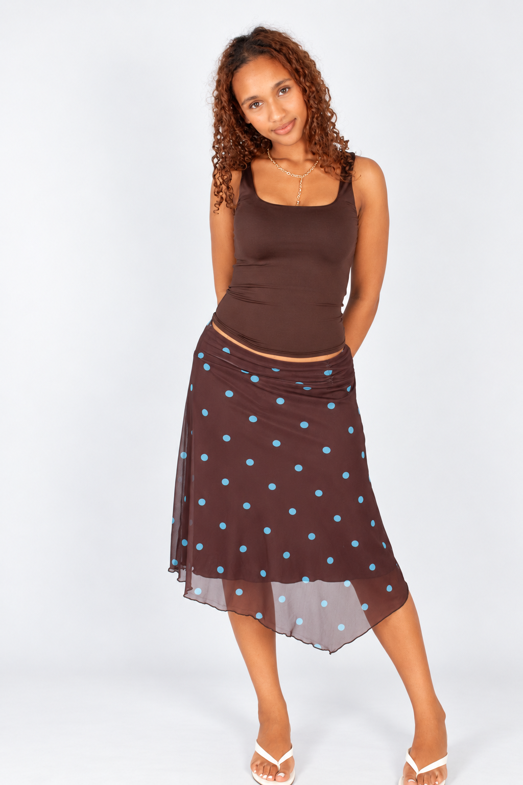 Mesh Midi Skirt