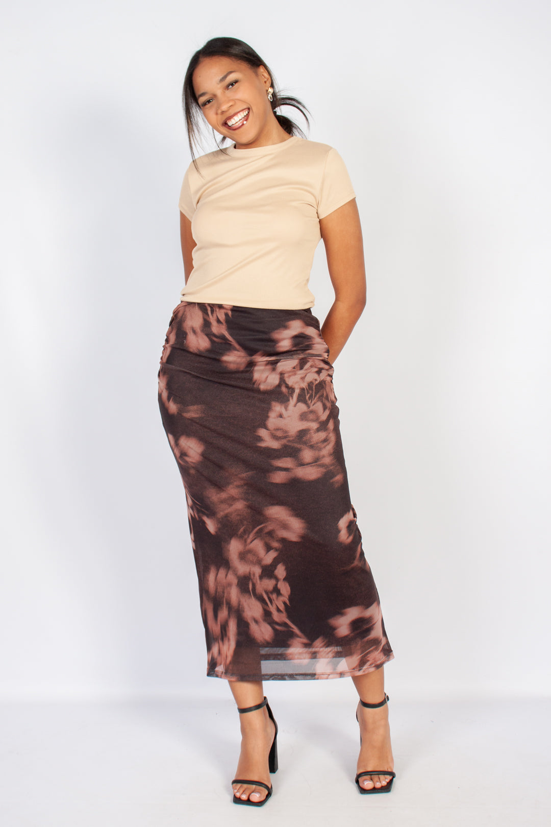 Mesh Maxi Skirt