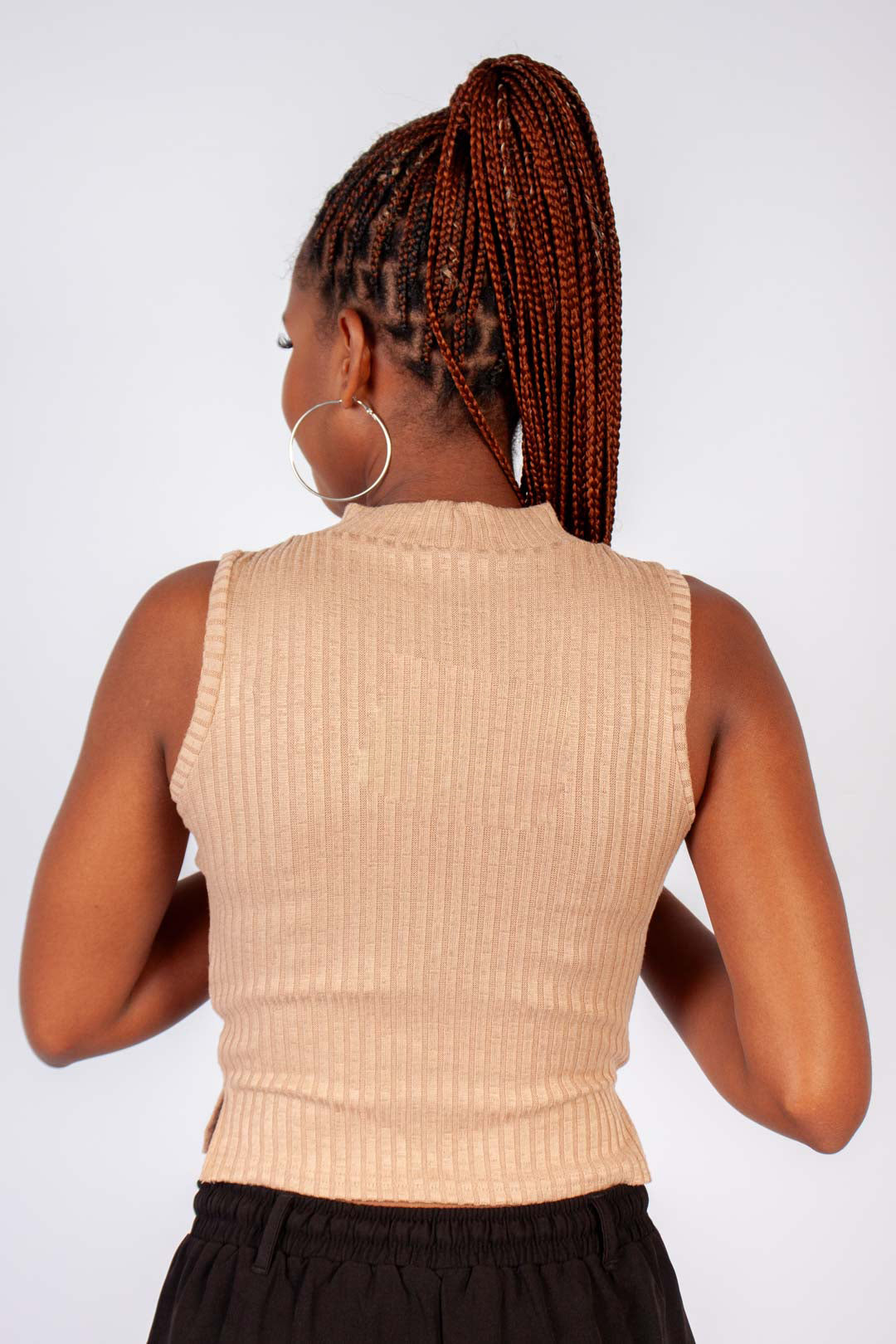 Rib Turtleneck Top