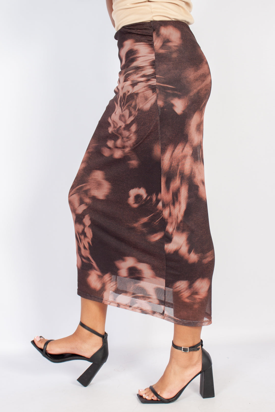Mesh Maxi Skirt