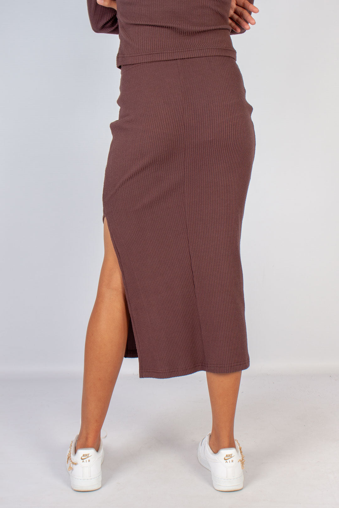 Rib Midi Skirt