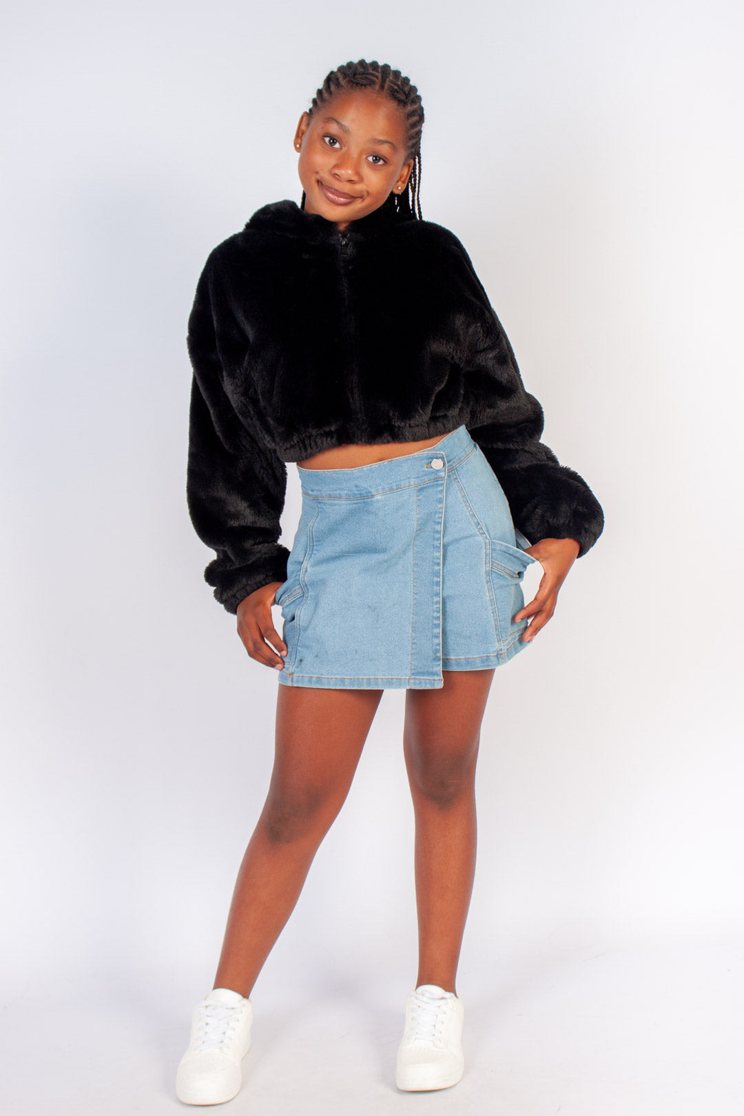 Faux Fur Hooded Jacket