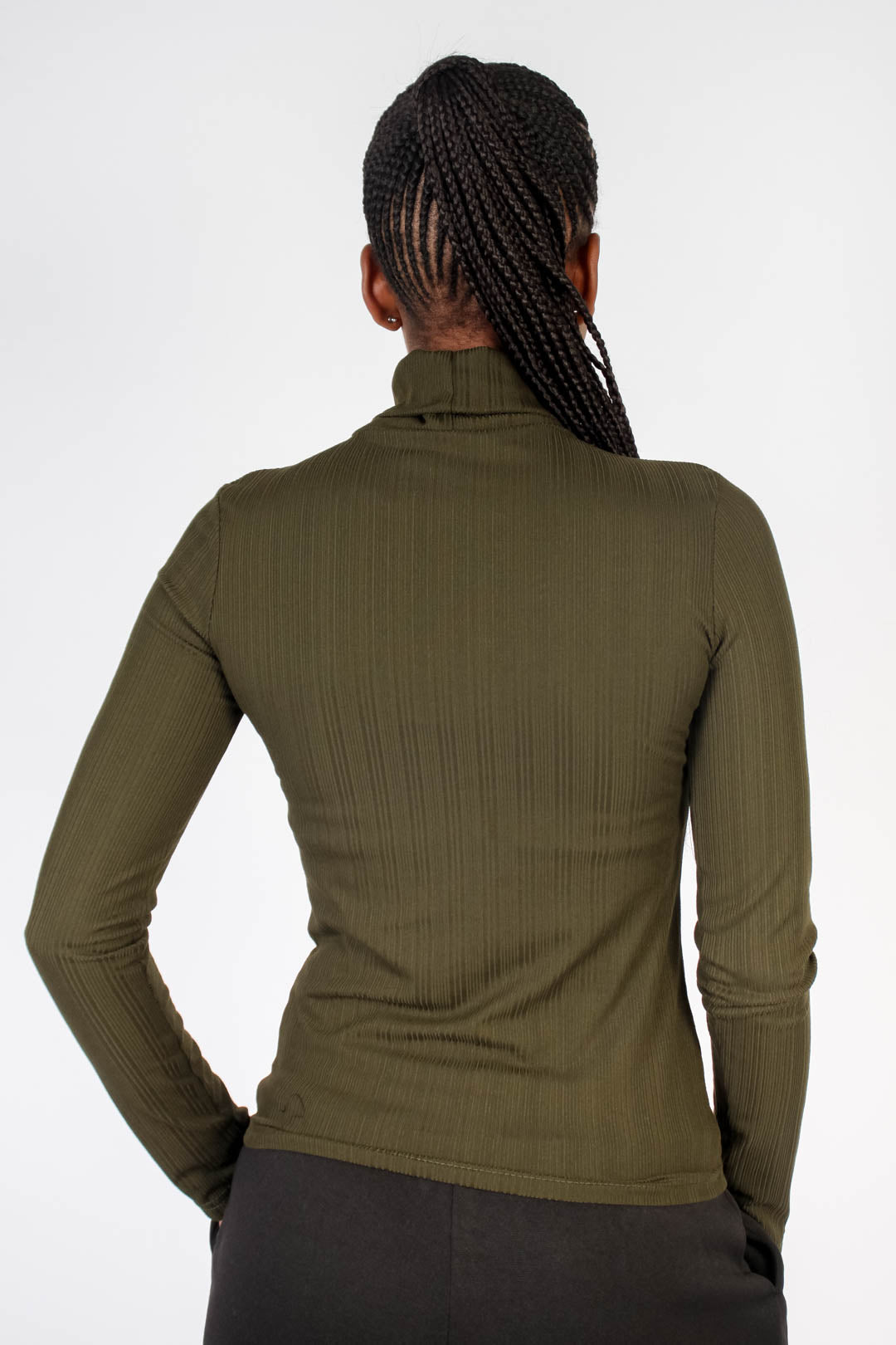 Long Sleeve Poloneck Top
