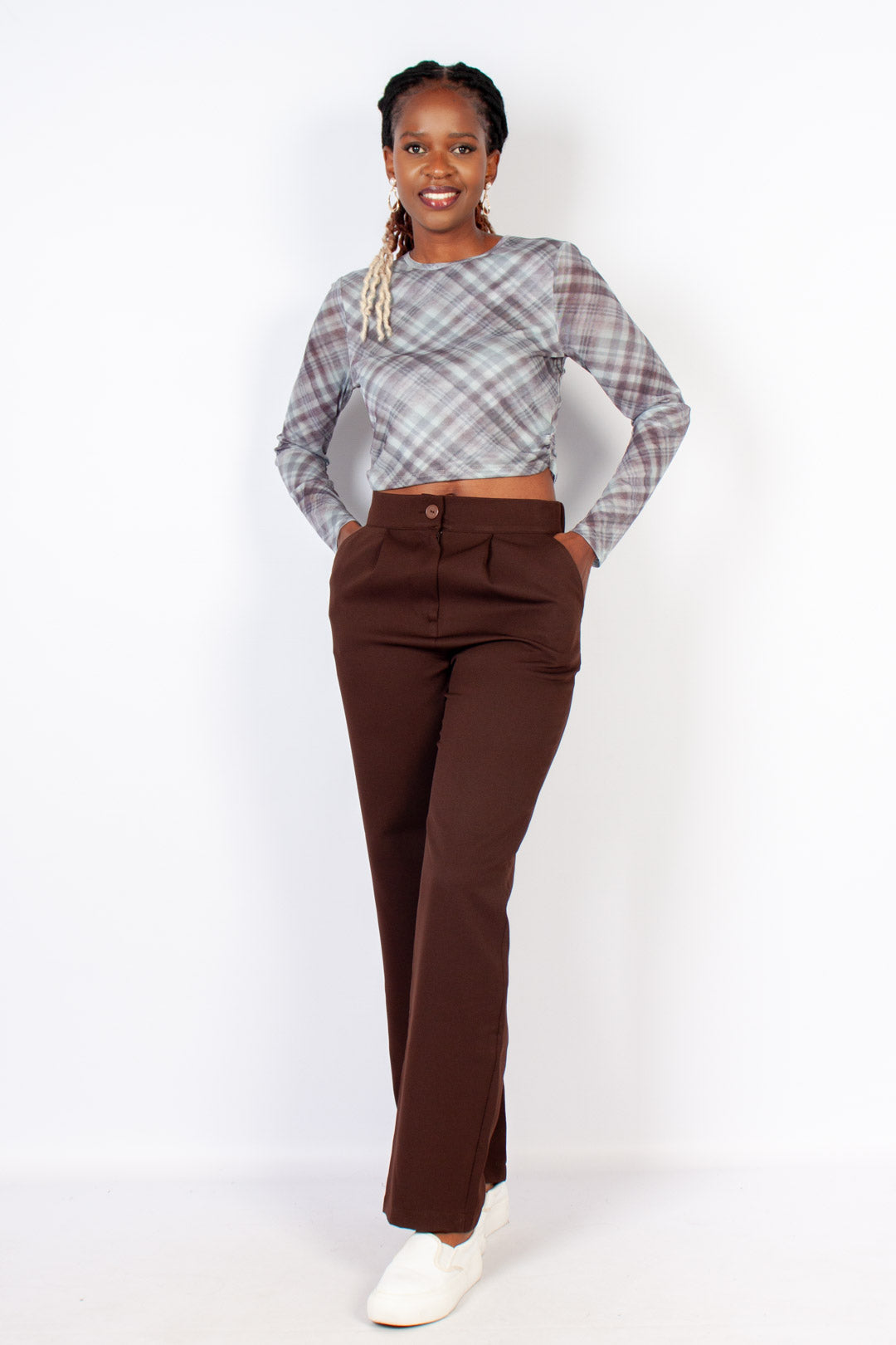 Long Sleeve Mesh Top