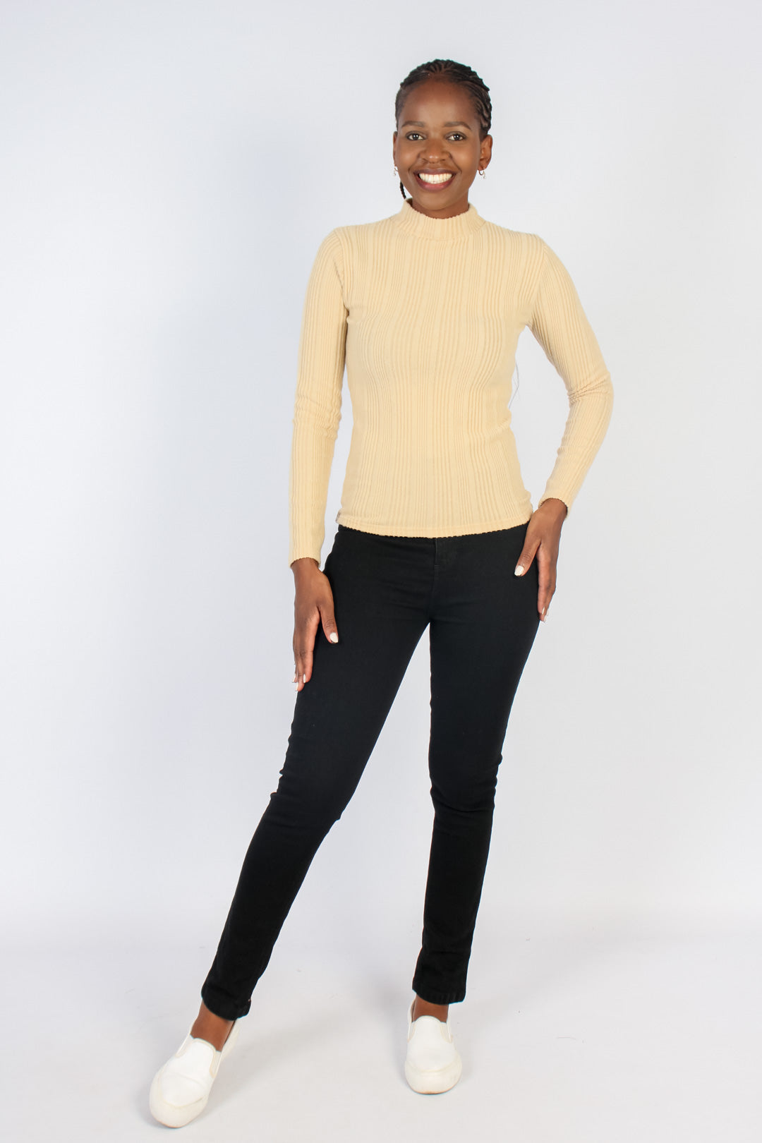 Long Sleeve Ribbed Turtleneck