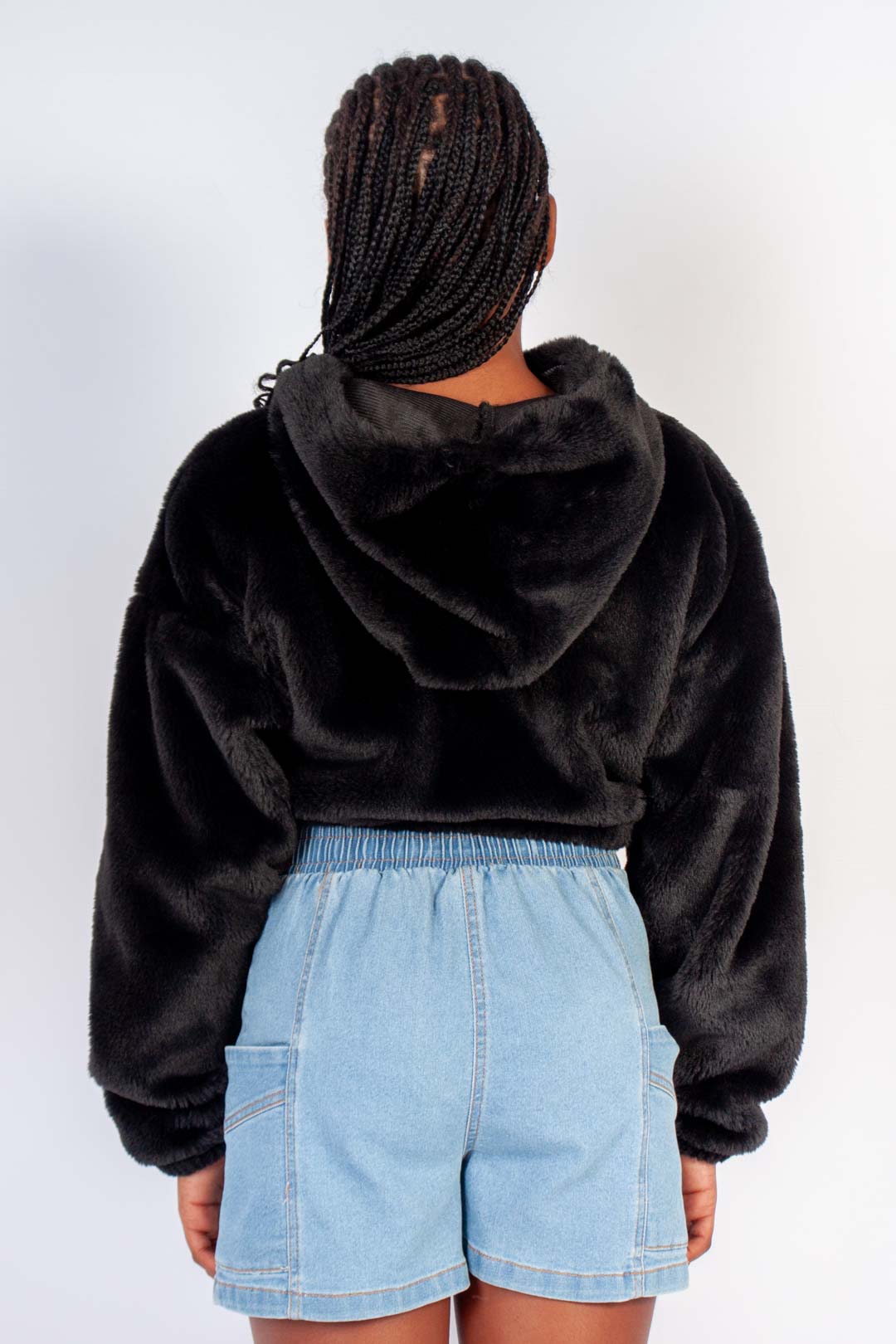 Faux Fur Hooded Jacket