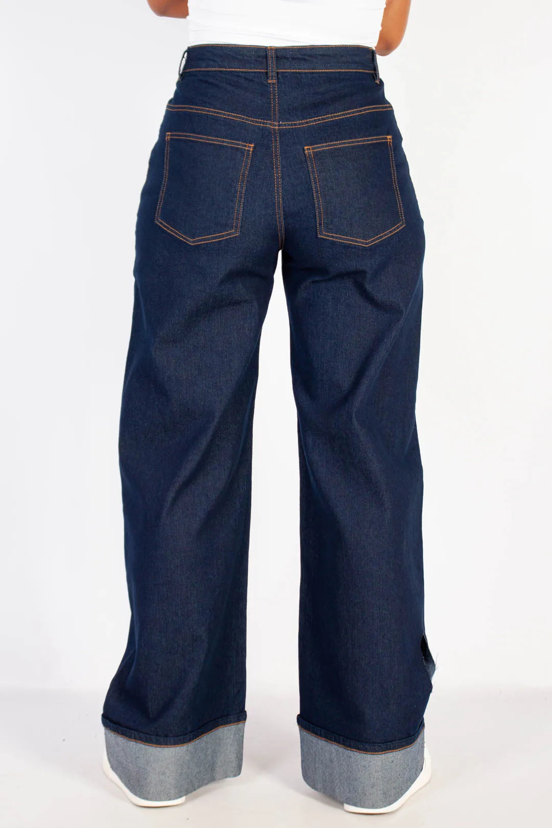 Turn Up Barrel Jeans
