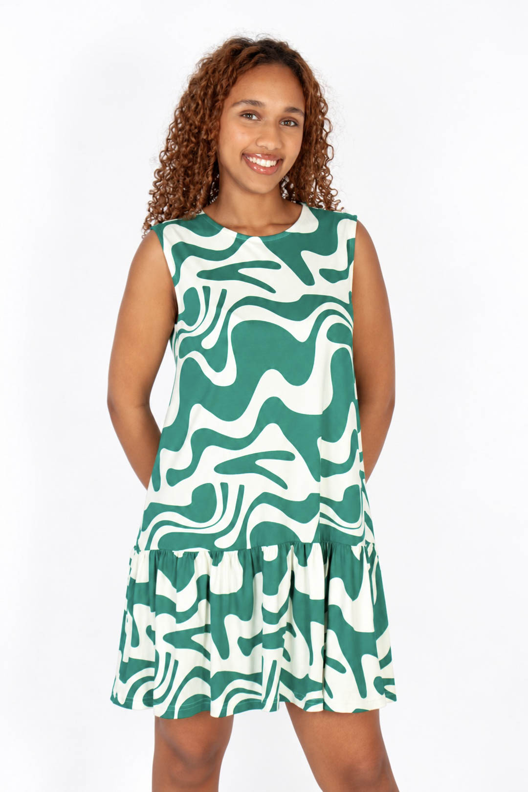 Drop Waist Mini Dress