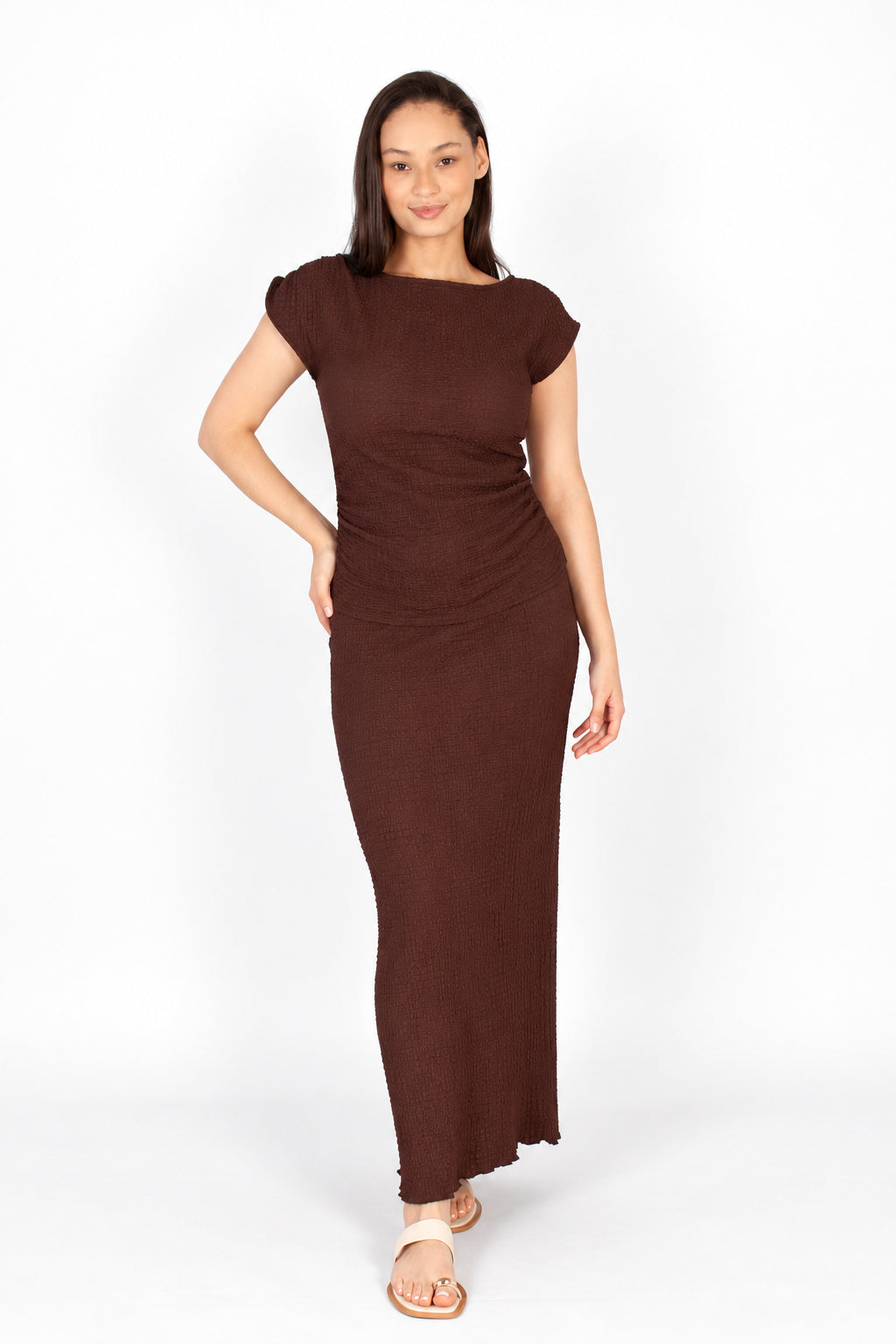 Crinkle Maxi Skirt