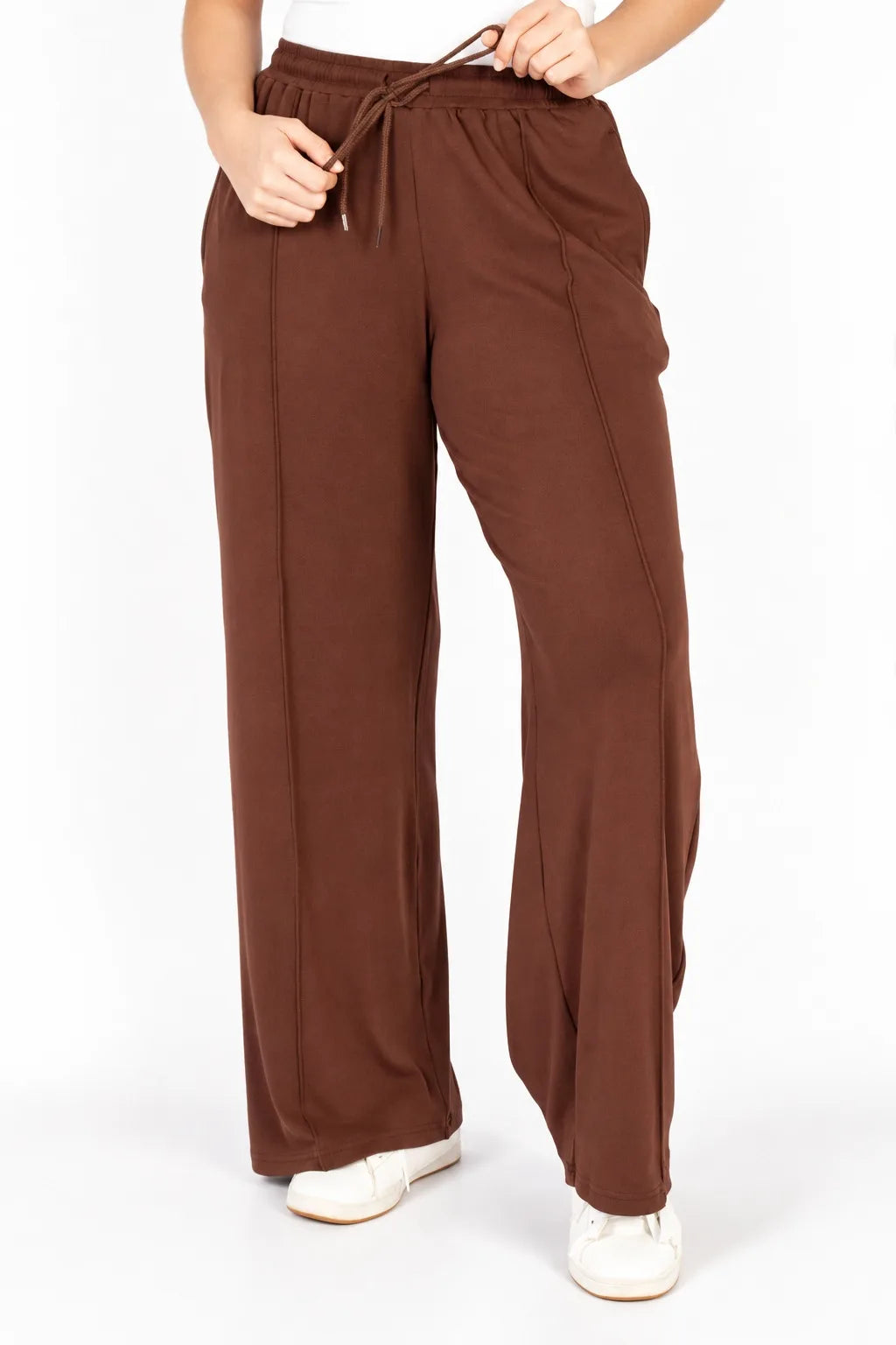 lds choc pintuck  wideleg