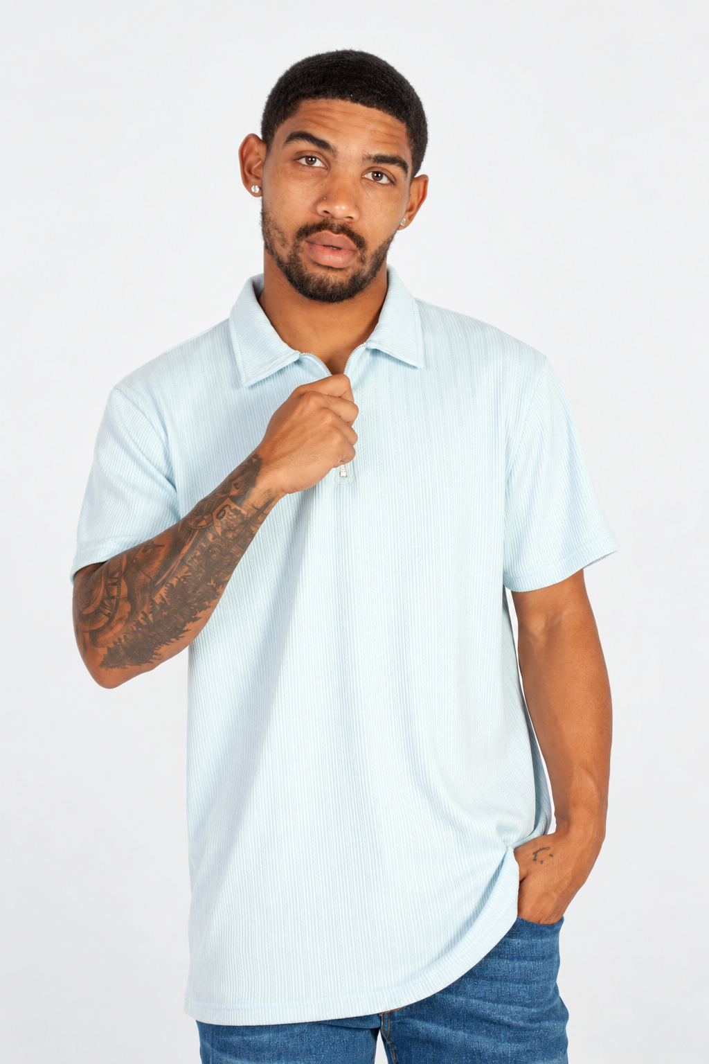 1/4 Zip Textured Golfer