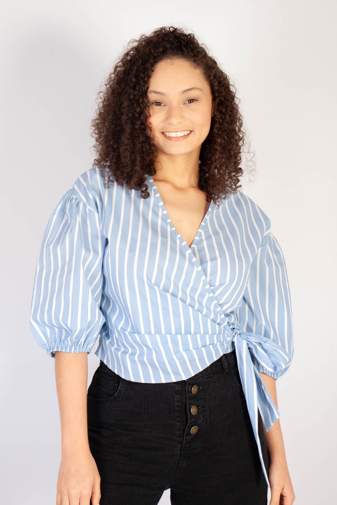 Poplin Puff Sleeve Shirt